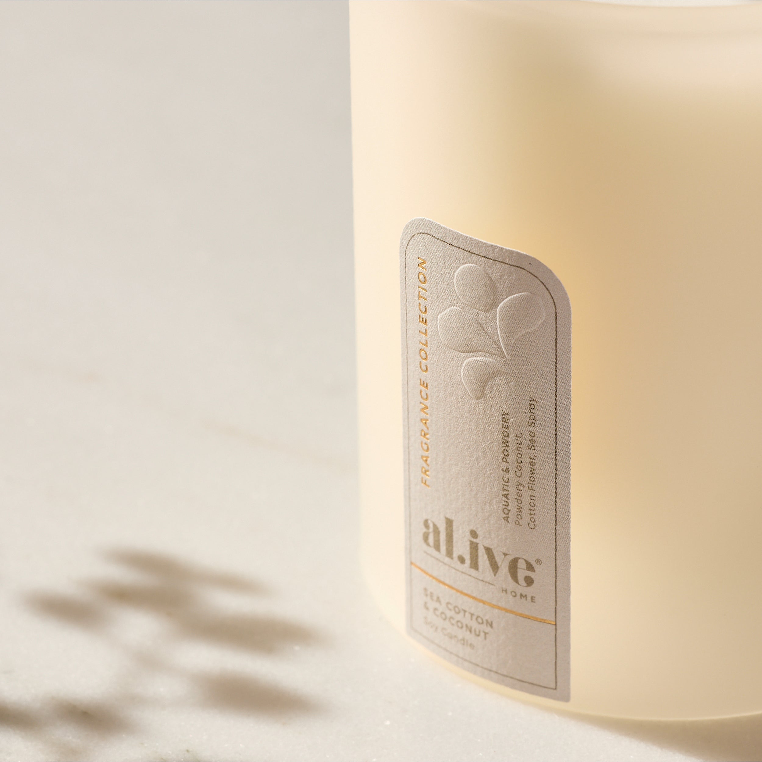 AL.IVE Soy Candle - Sea Cotton and Coconut