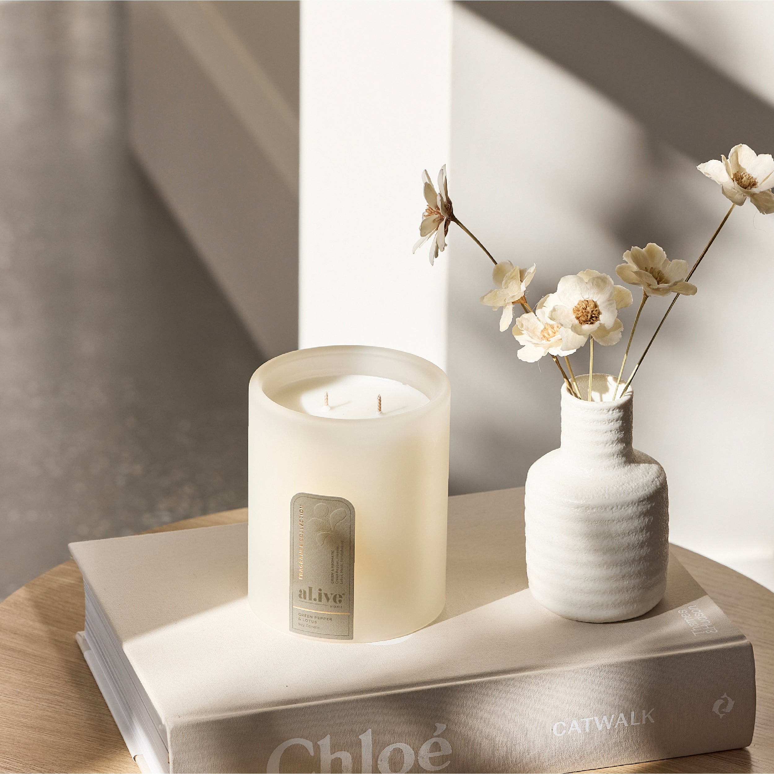 AL.IVE Soy Candle - Green Pepper and Lotus