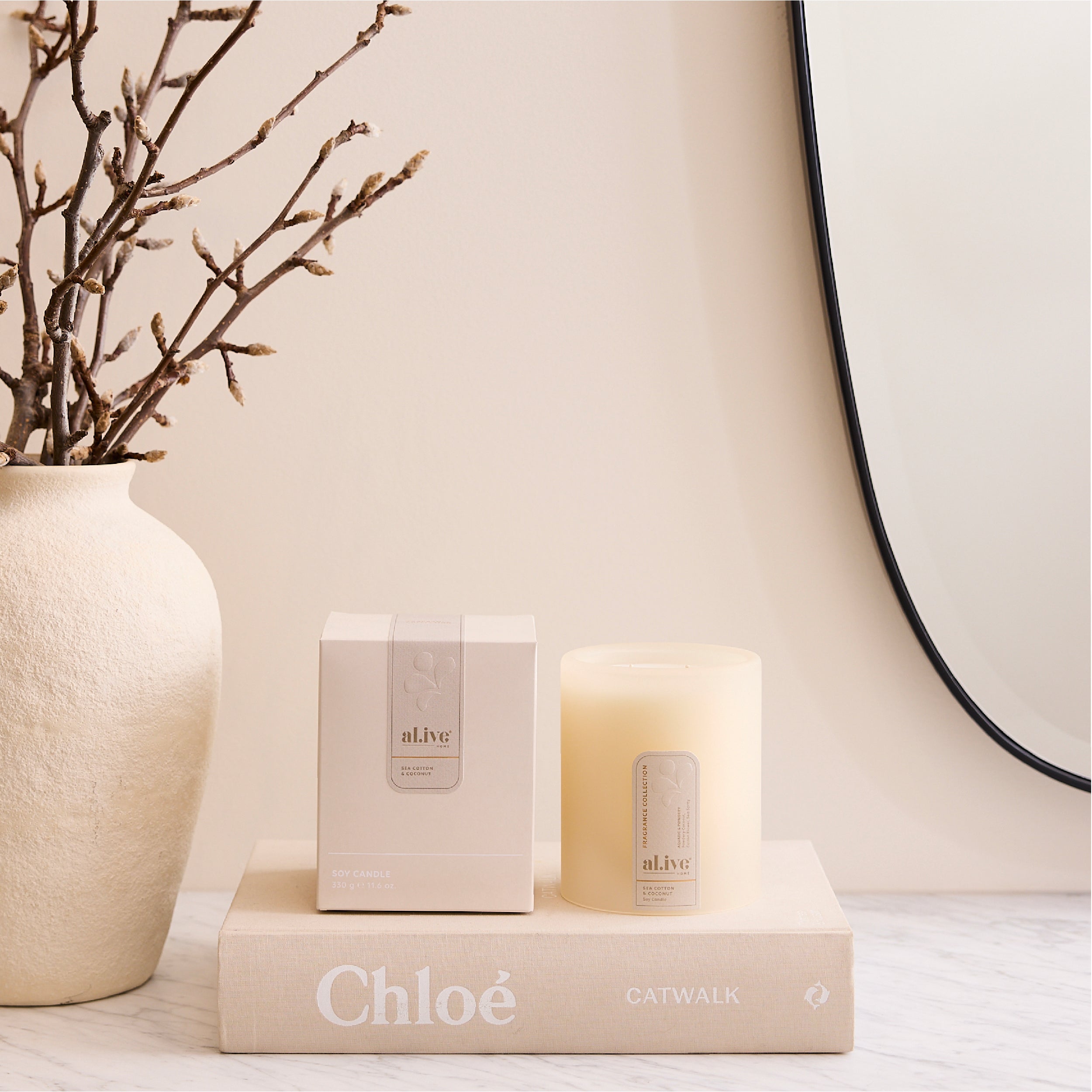AL.IVE Soy Candle - Sea Cotton and Coconut