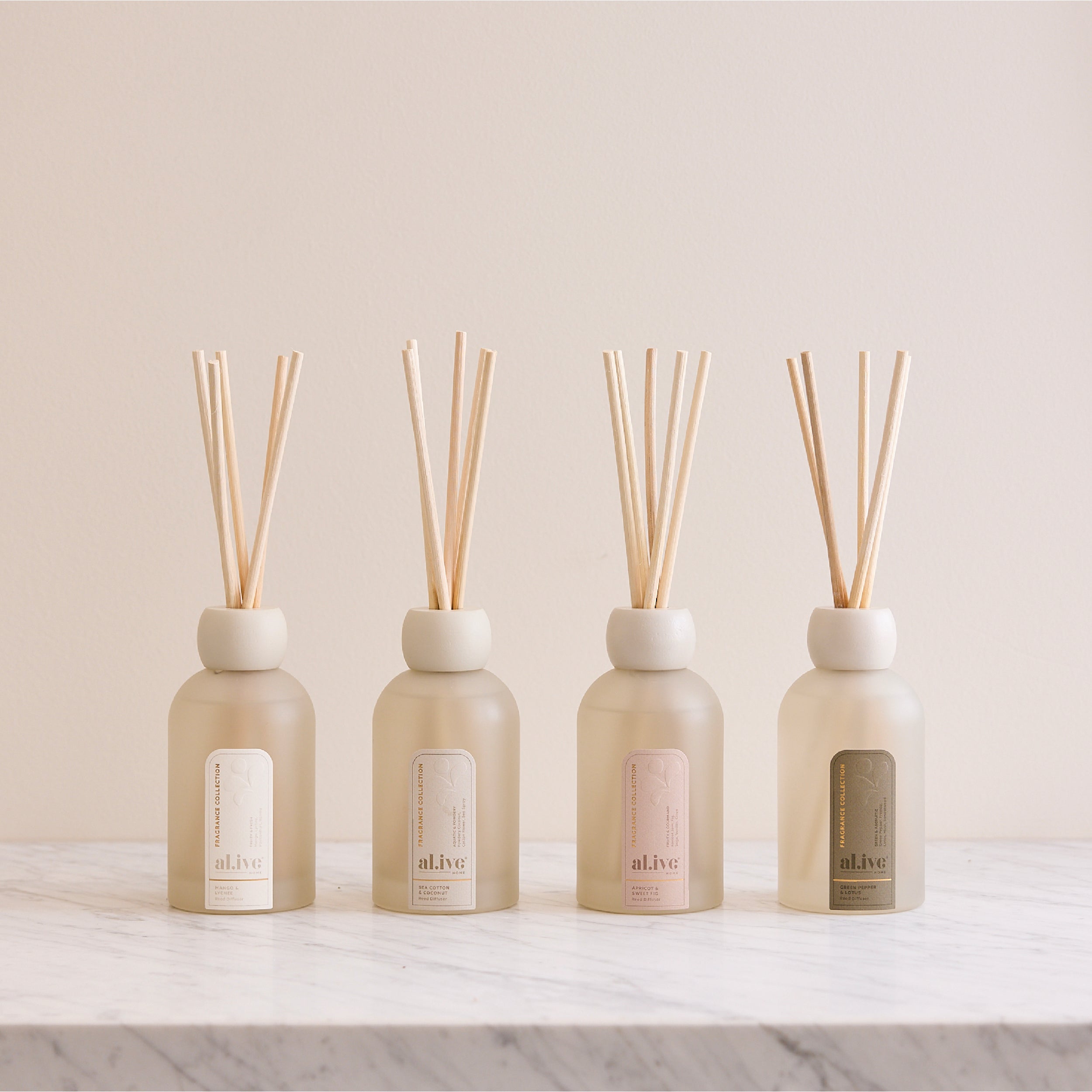 AL.IVE Reed Diffuser - Apricot and Sweet Fig