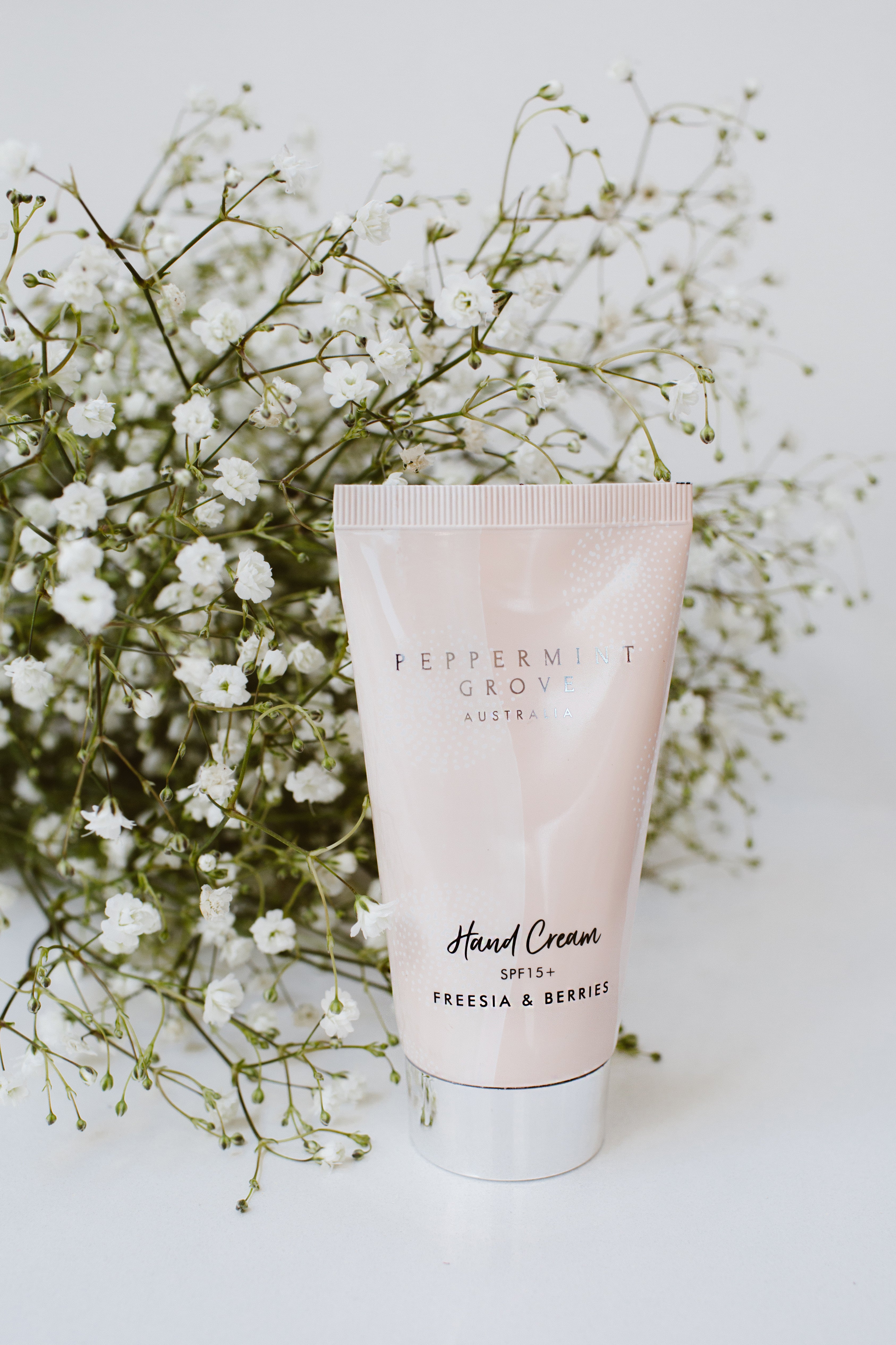 Freesia and Berries Hand and Body Cream Tube by Peppermint Grove