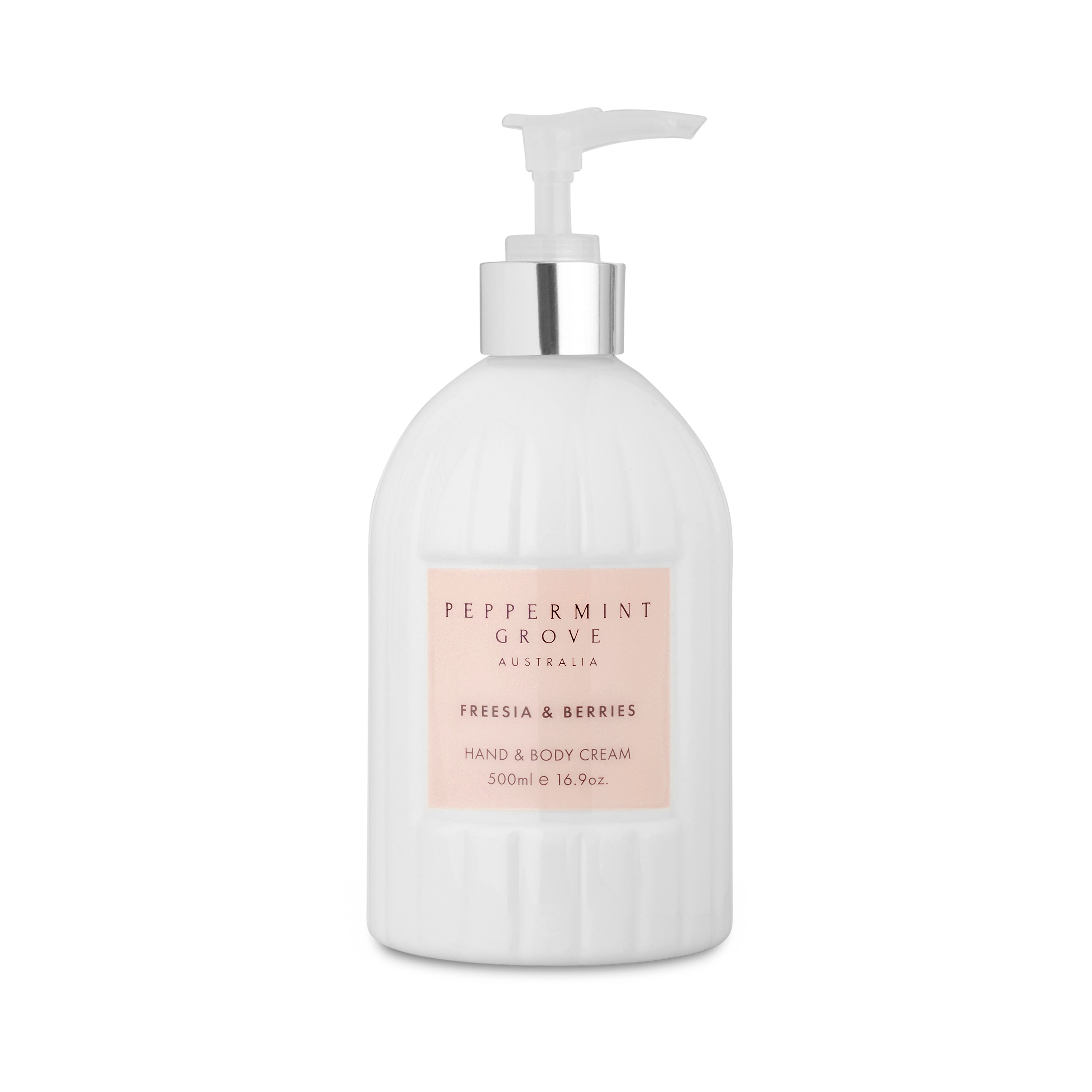 Freesia and Berries Hand and Body Cream Pump by Peppermint Grove