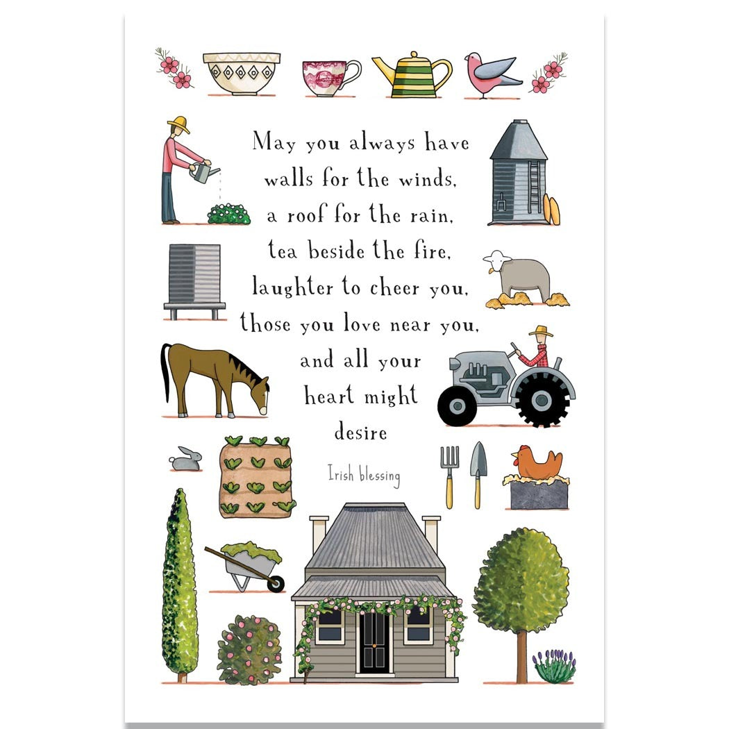 A Happy Life Greeting Card