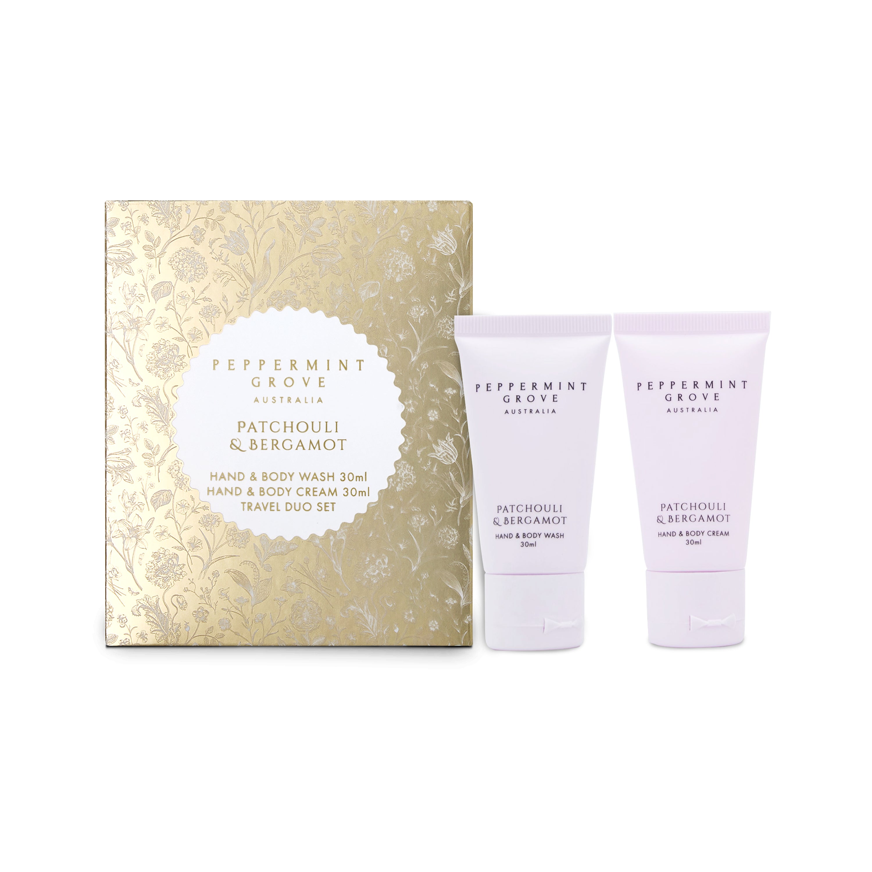Patchouli and Bergamot Wash and Cream Travel Duo 30ml
