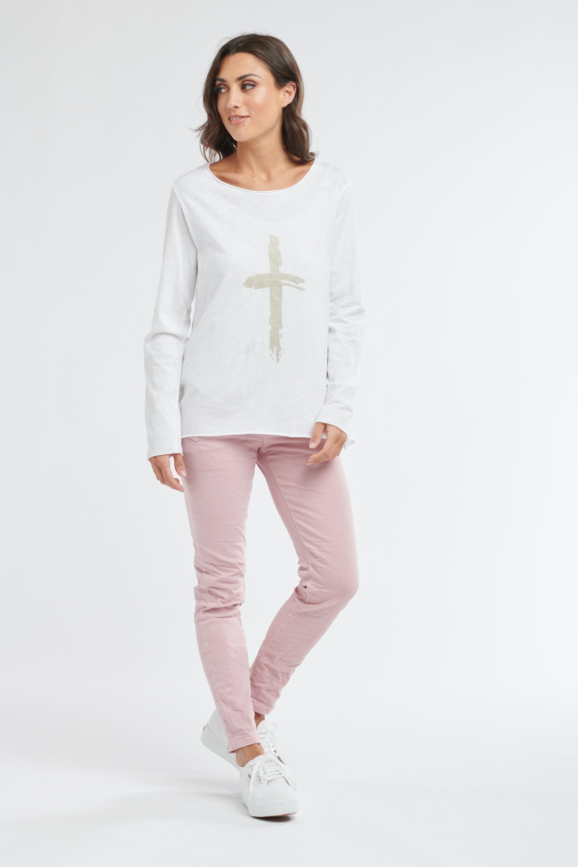 Hot Cross Long Sleeve Top