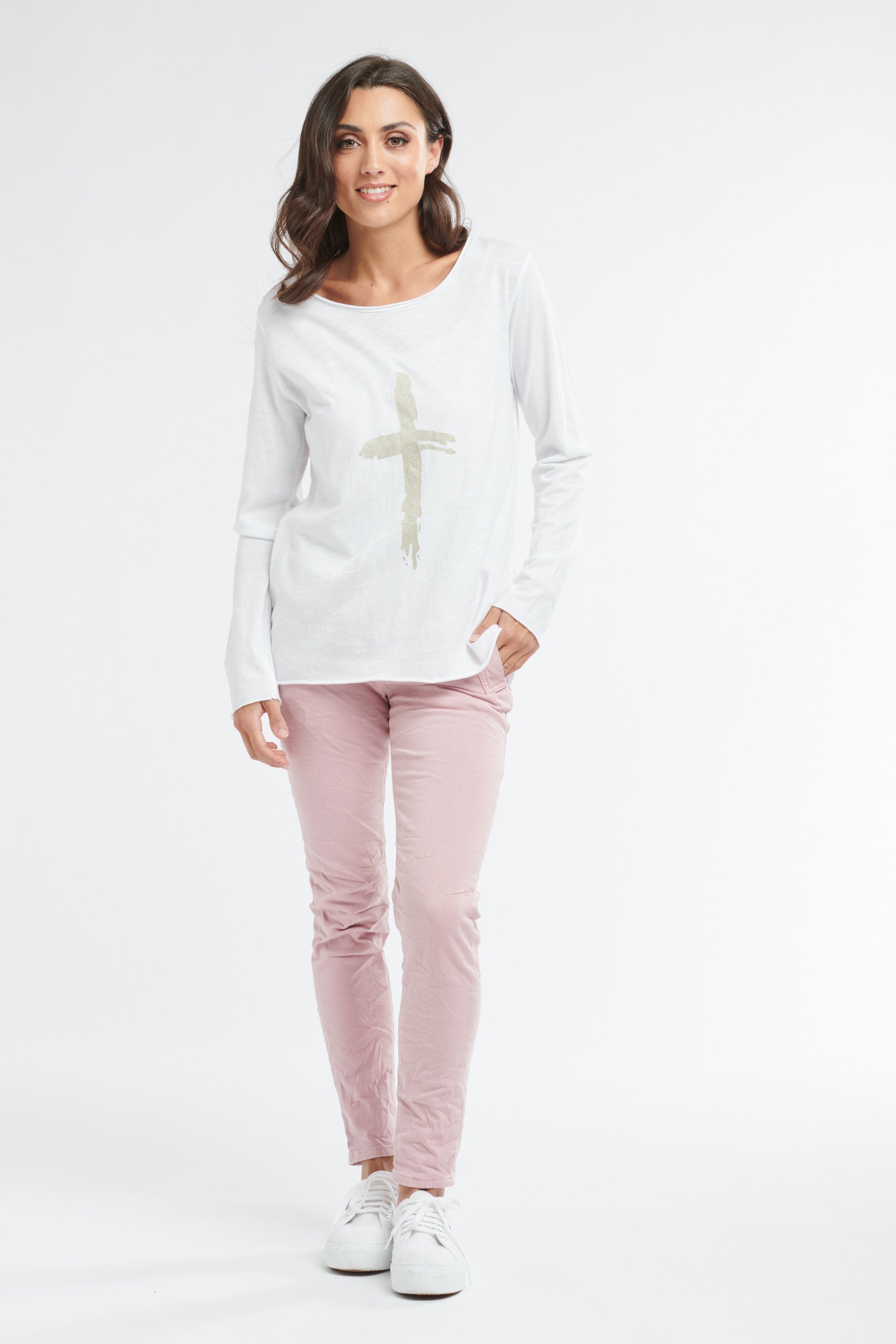 Hot Cross Long Sleeve Top