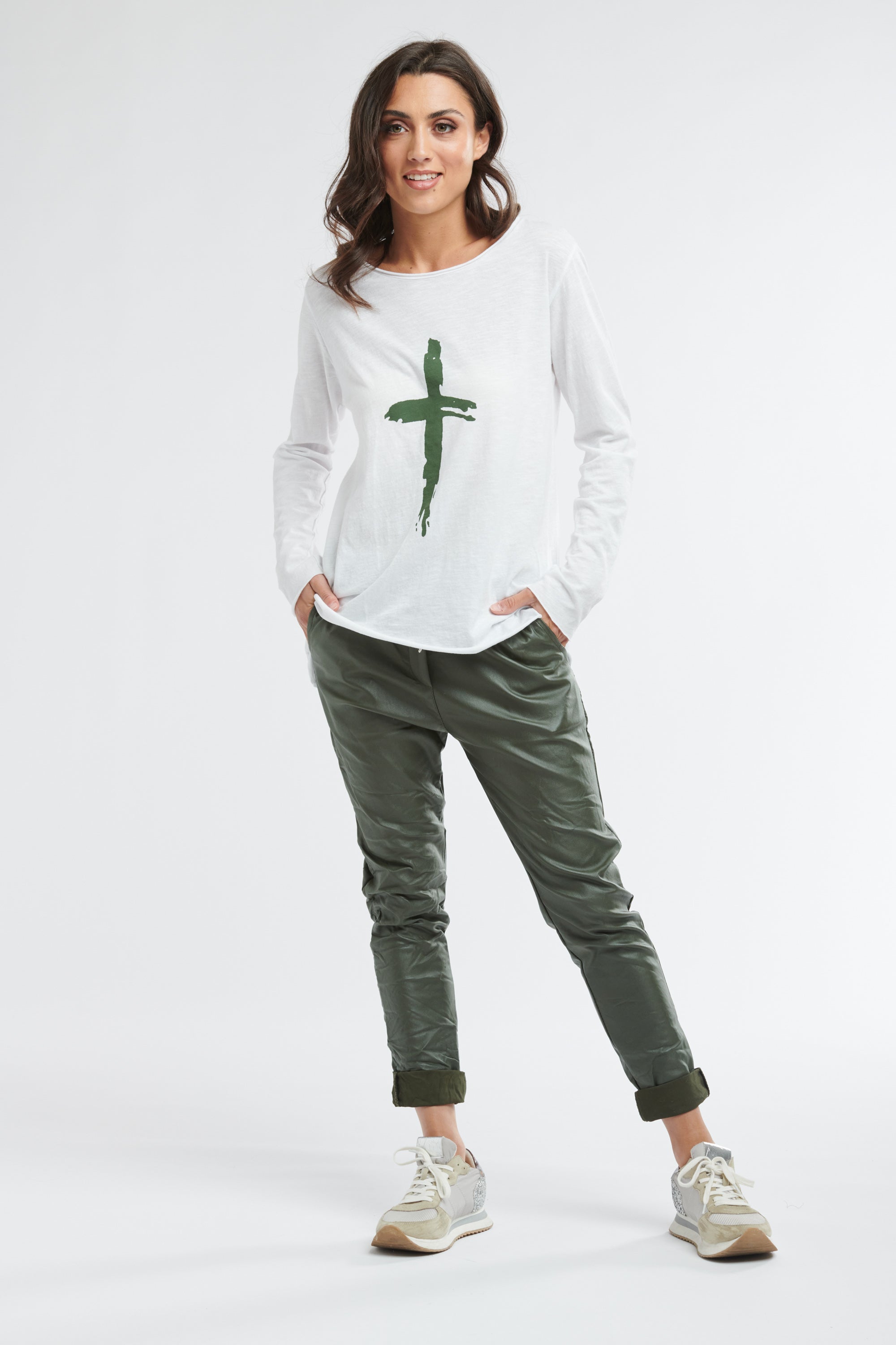 Hot Cross Long Sleeve Top