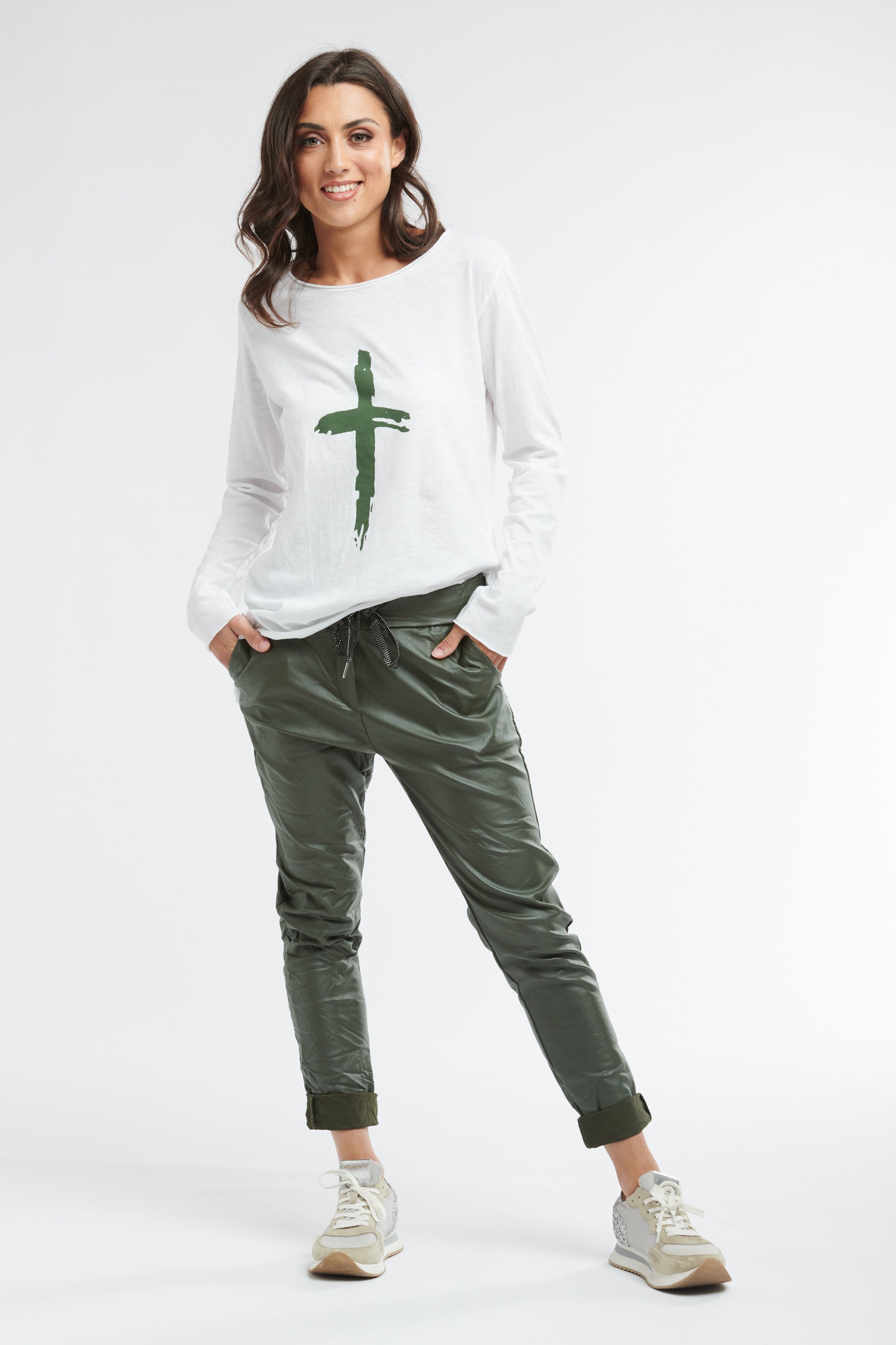 Hot Cross Long Sleeve Top