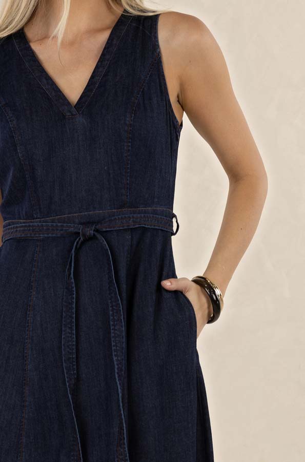 Ivy Denim Midi Dress