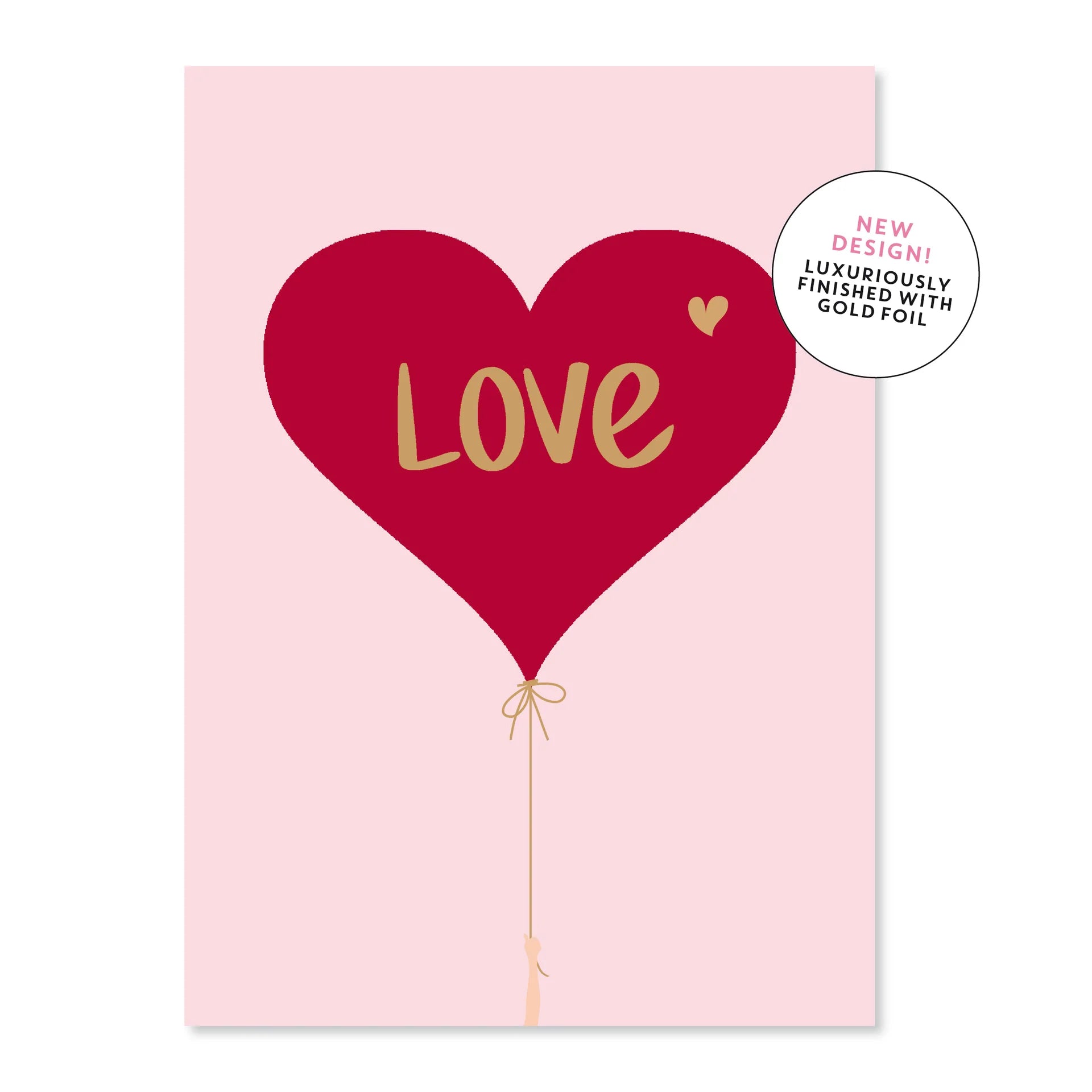 LOVE Mega Balloon Greeting Card