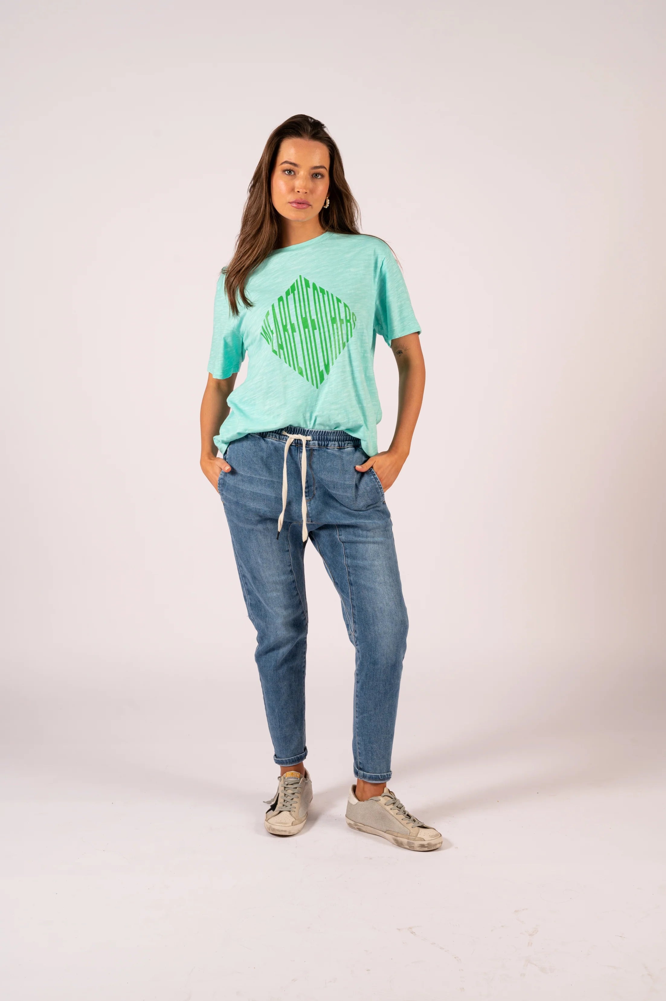 Lana Vintage Tee - Aqua We Are The Others