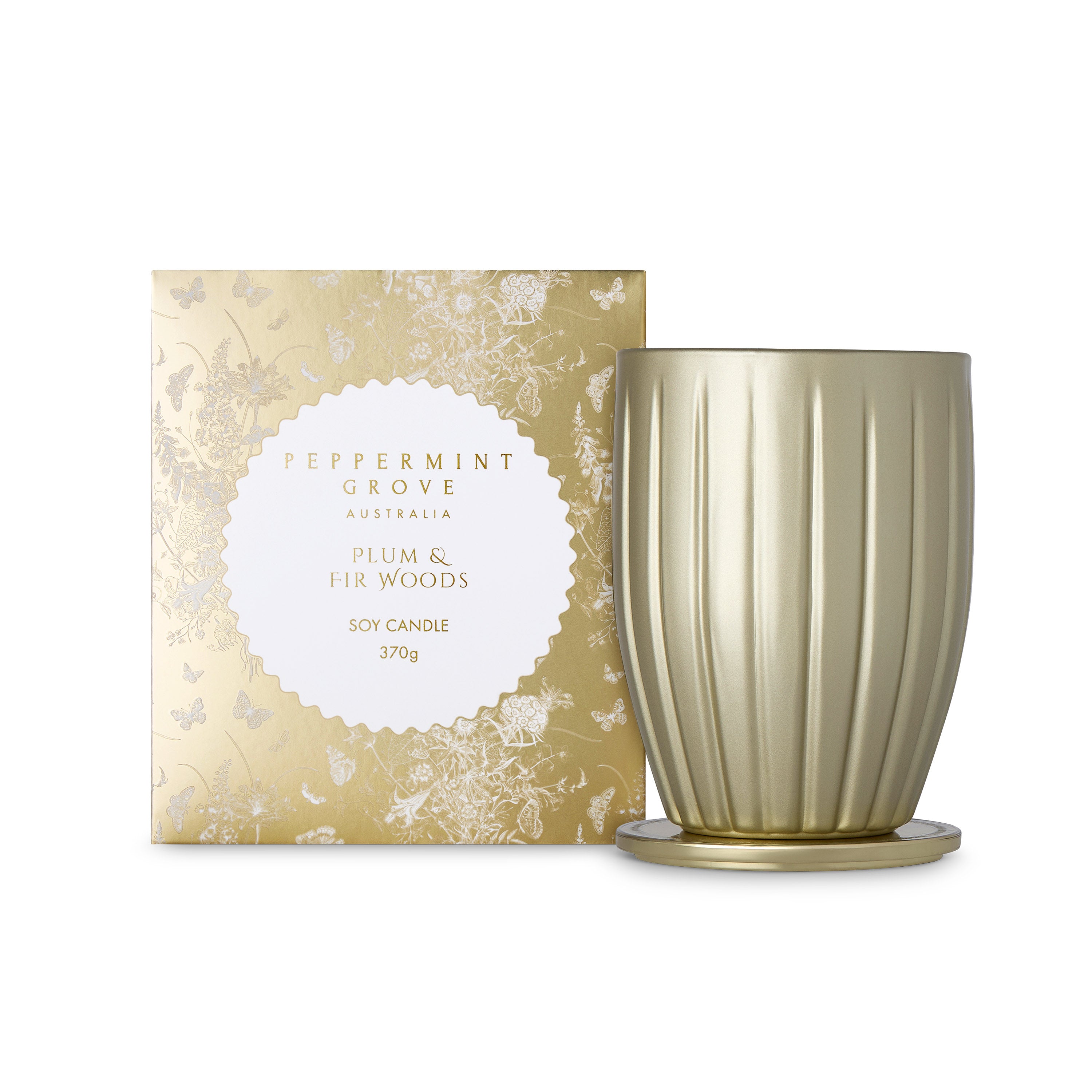 Plum and Fir Woods Soy Candle 370g