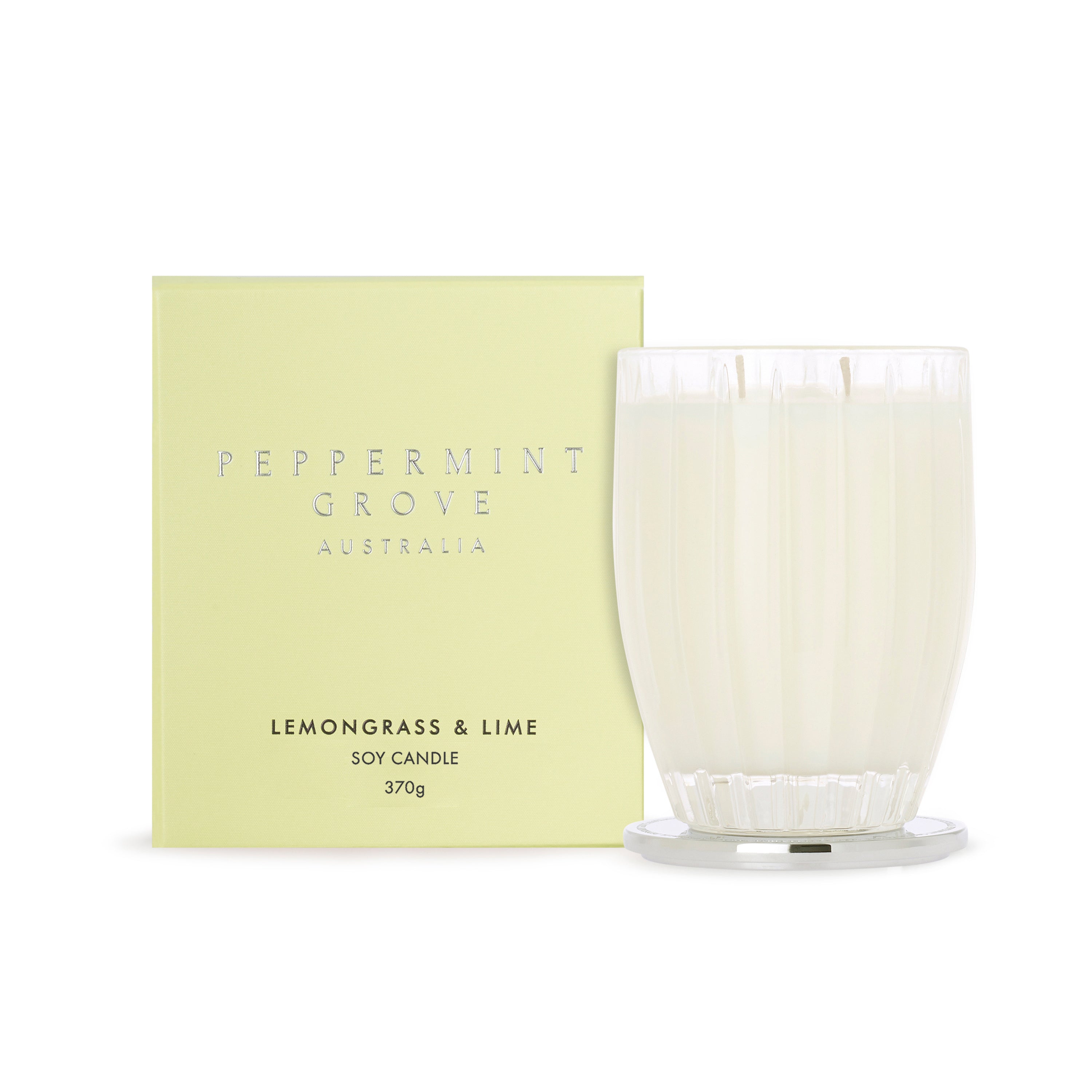 Lemongrass and Lime Soy Candle by Peppermint Grove