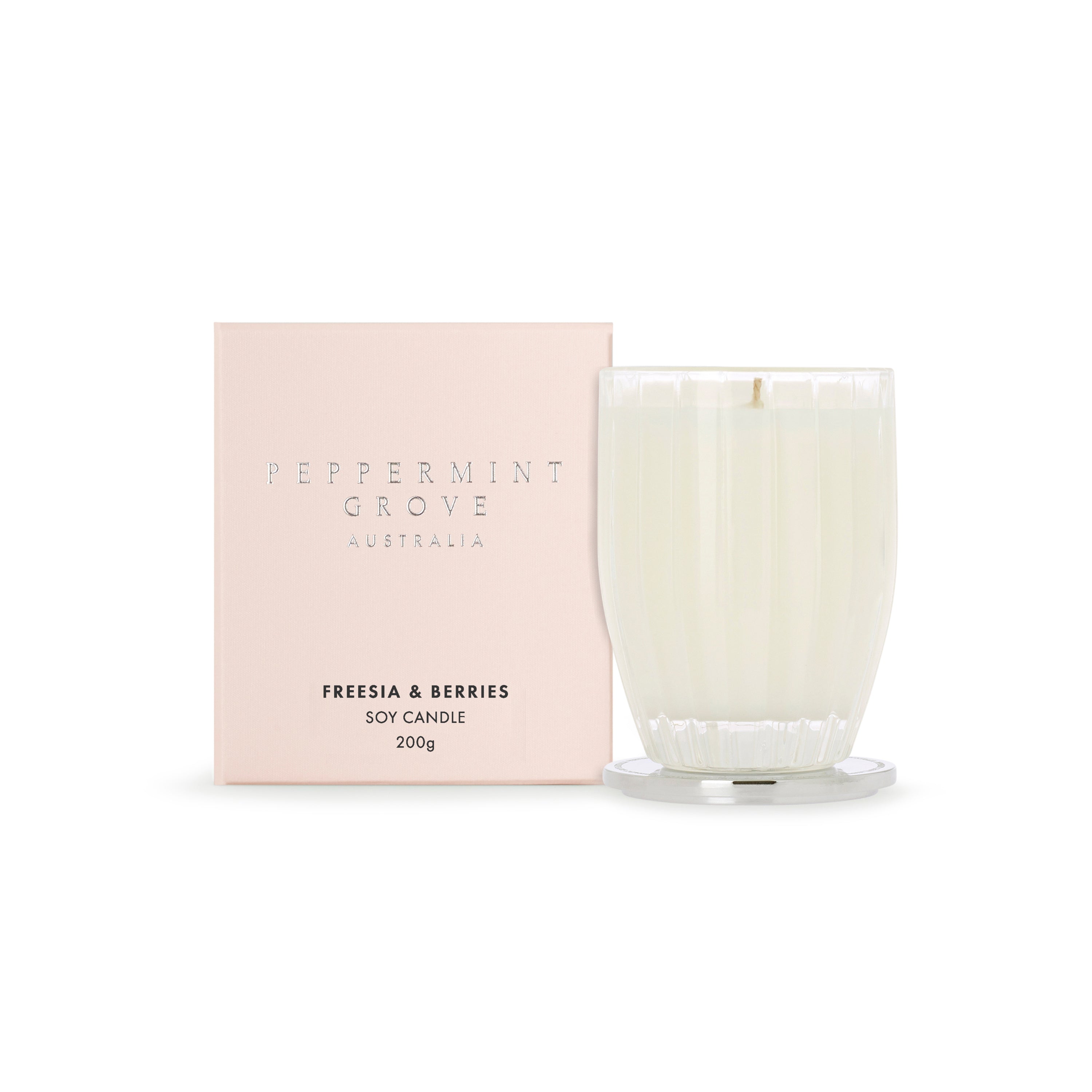 Freesia and Berries Soy Candle by Peppermint Grove