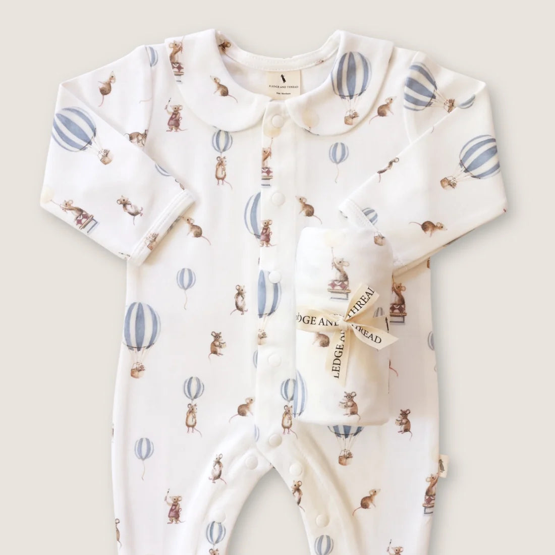 Stretch Swaddle - Mouse and Air Balloon