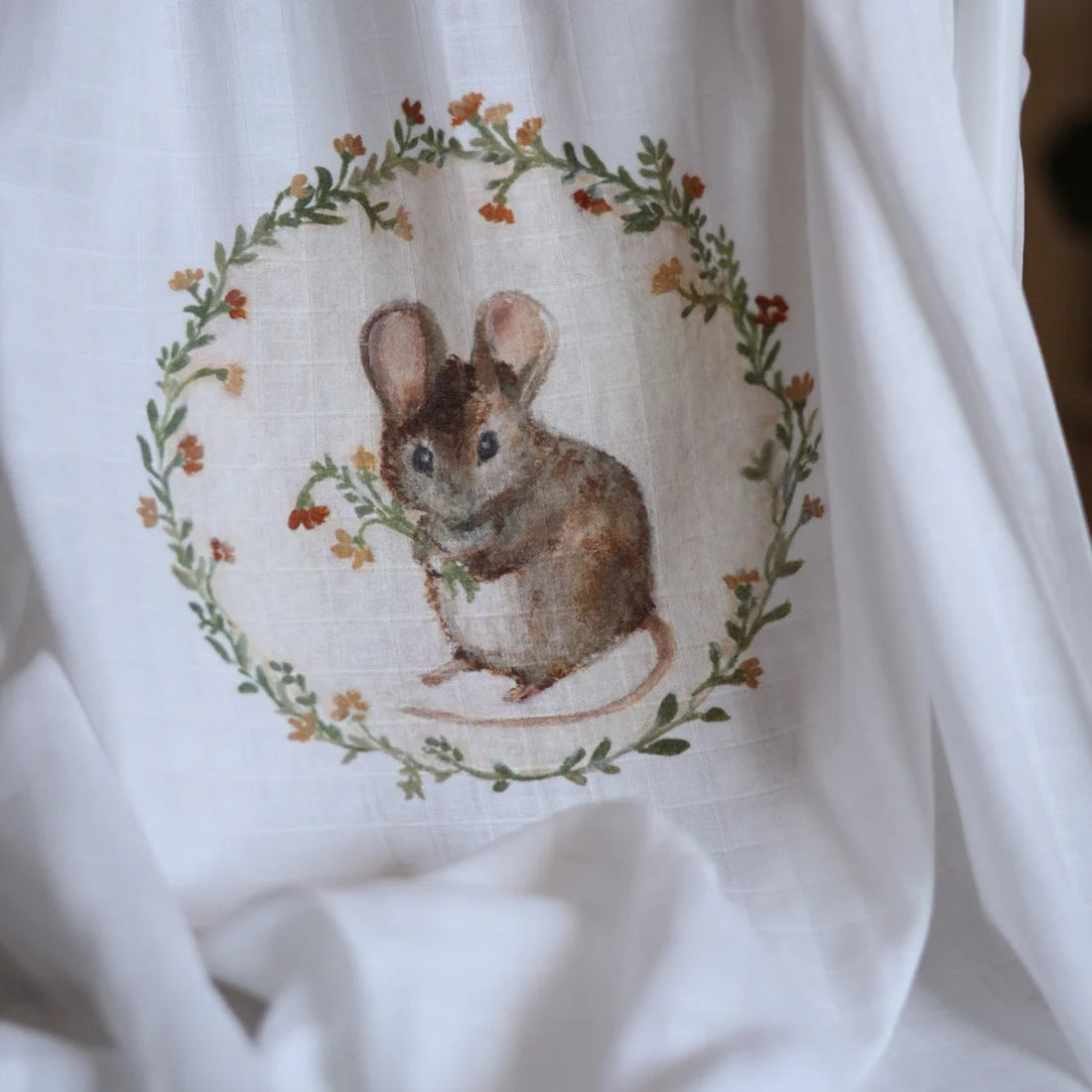 Muslin Swaddle - Mouse