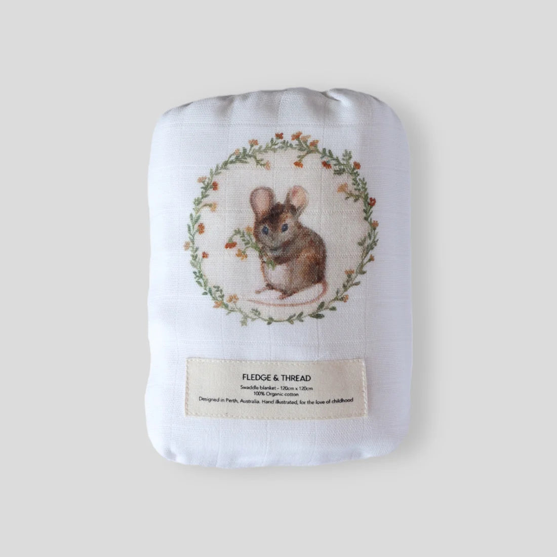 Muslin Swaddle - Mouse
