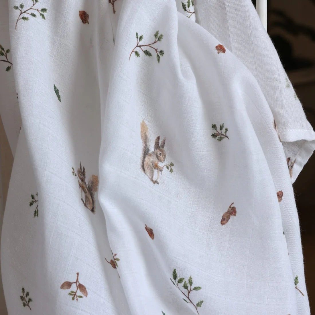 Muslin Swaddle - Squirrel