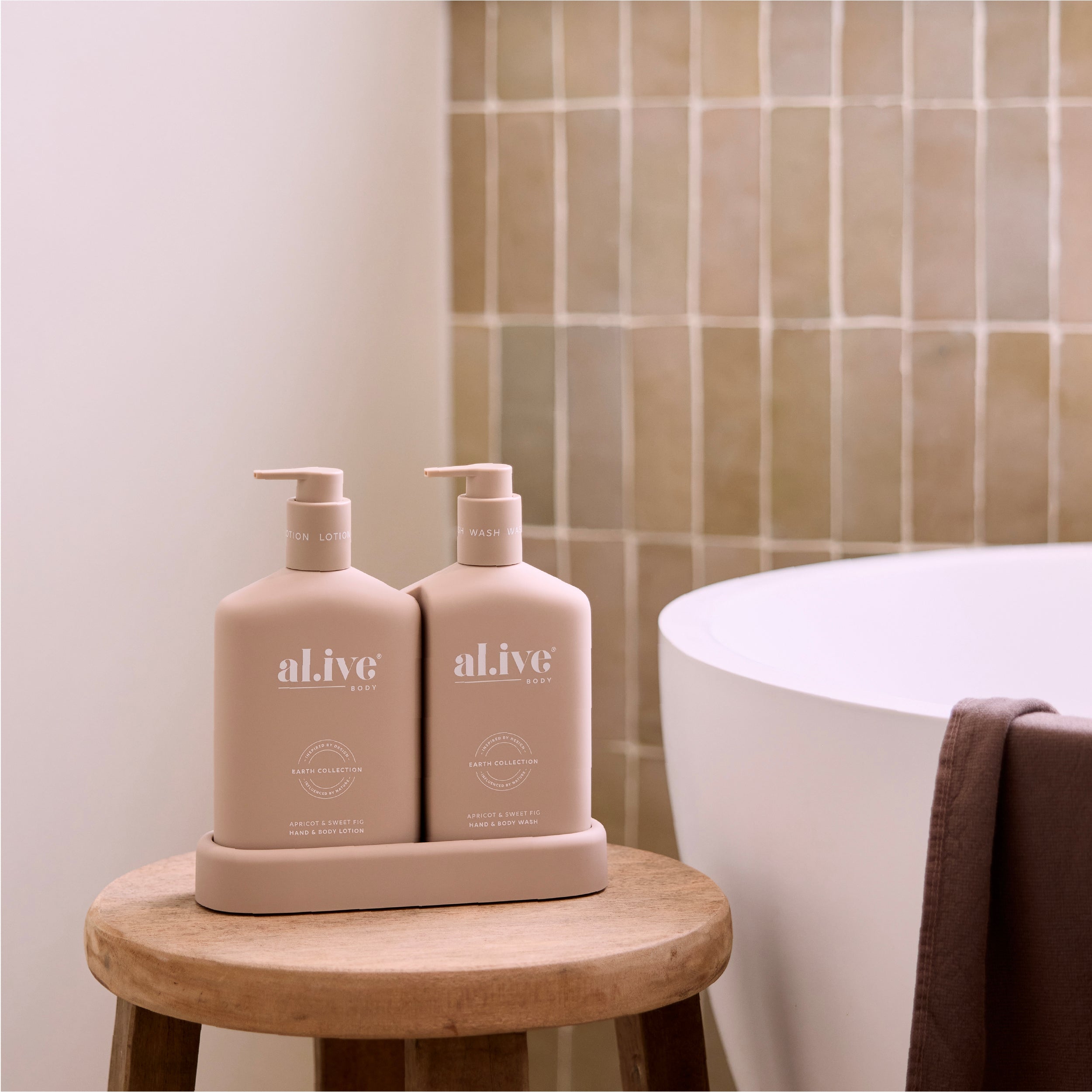 AL.IVE Wash and Lotion Duo - Apricot and Sweet Fig