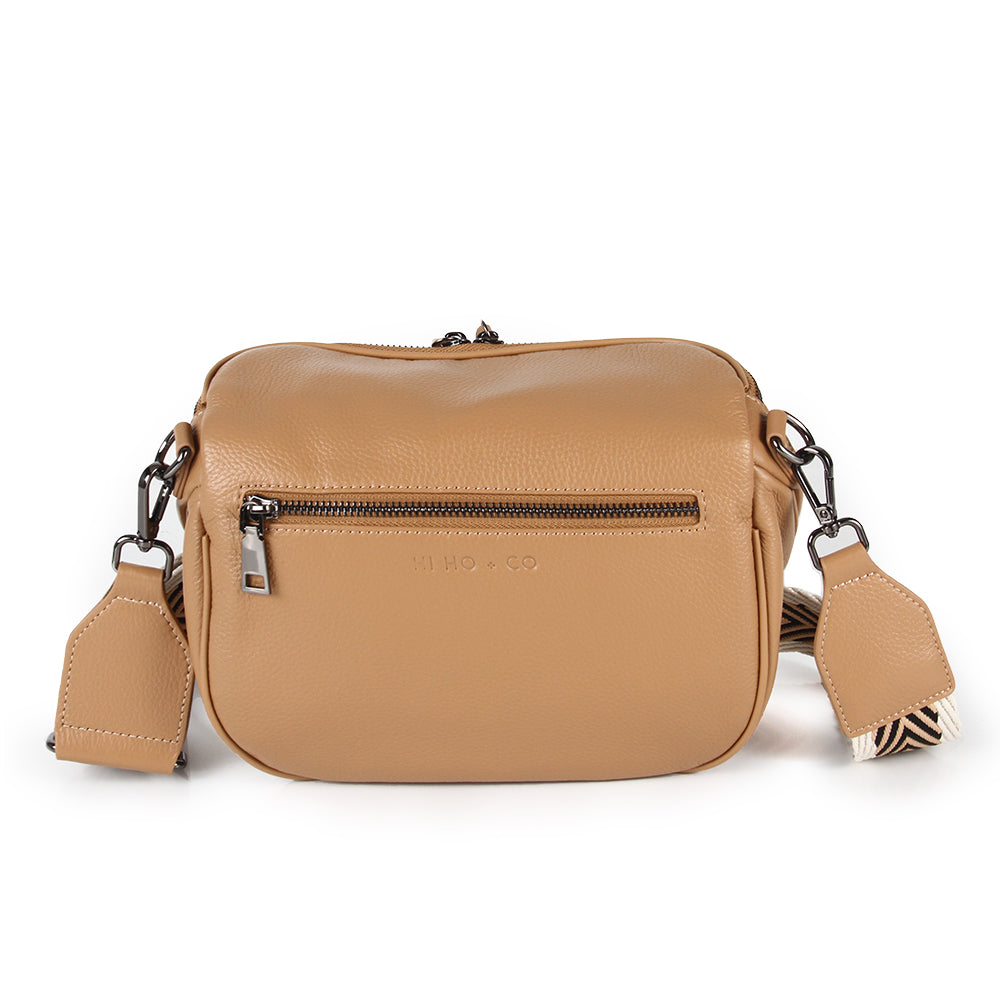 Obsessed Camel/Gunmetal Bag
