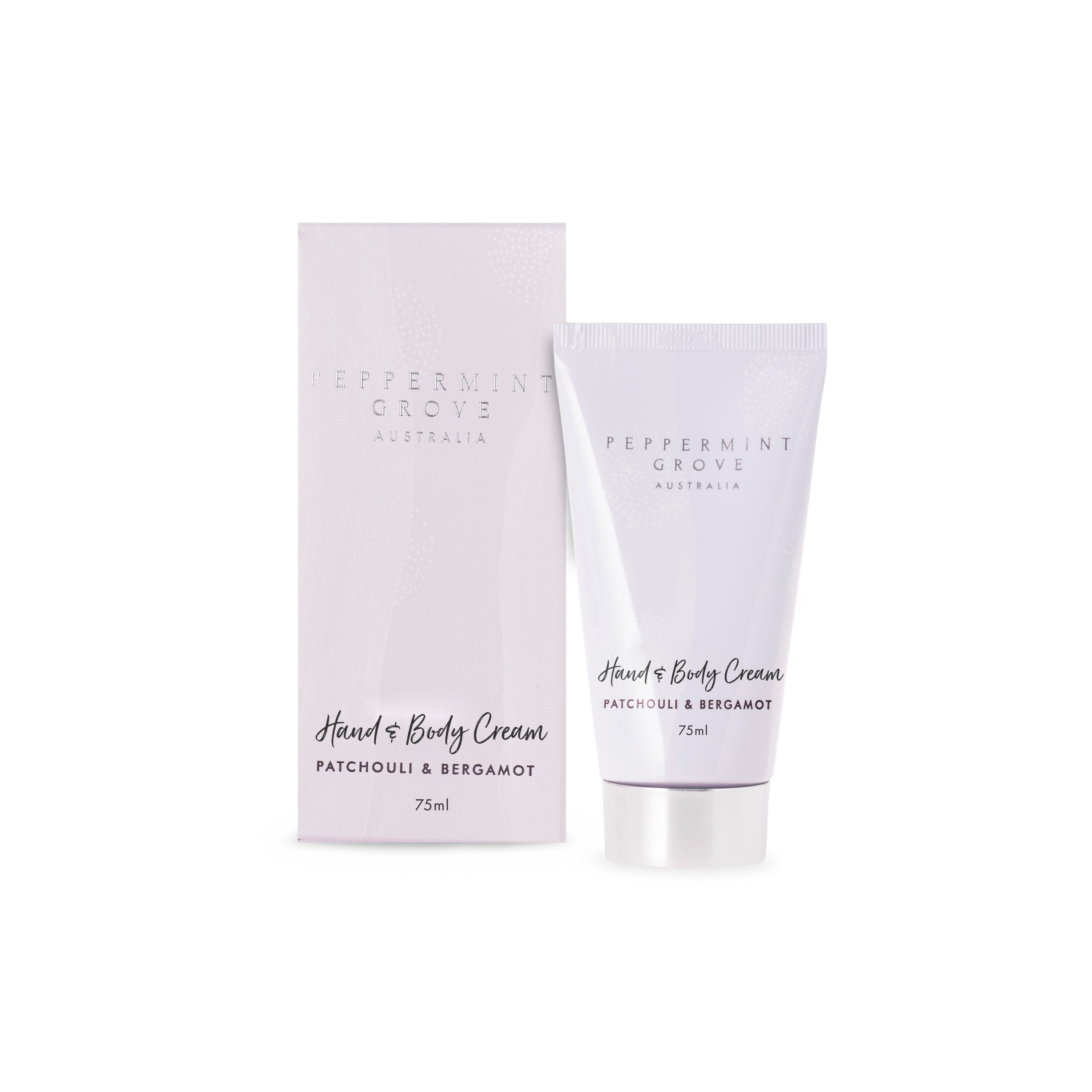 Patchouli and Bergamot Hand and Body Cream Tube by Peppermint Grove