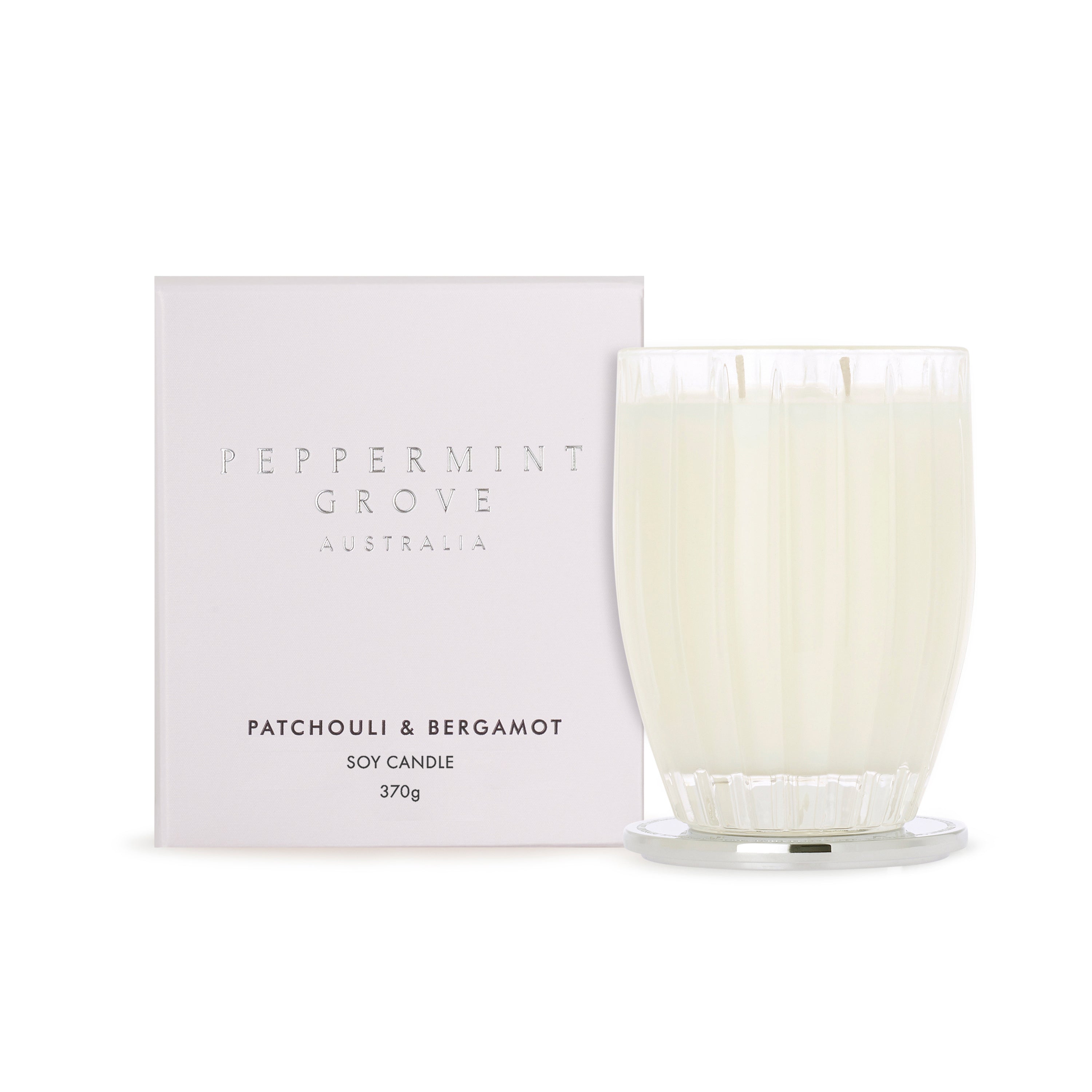 Patchouli and Bergamot Soy Candle by Peppermint Grove