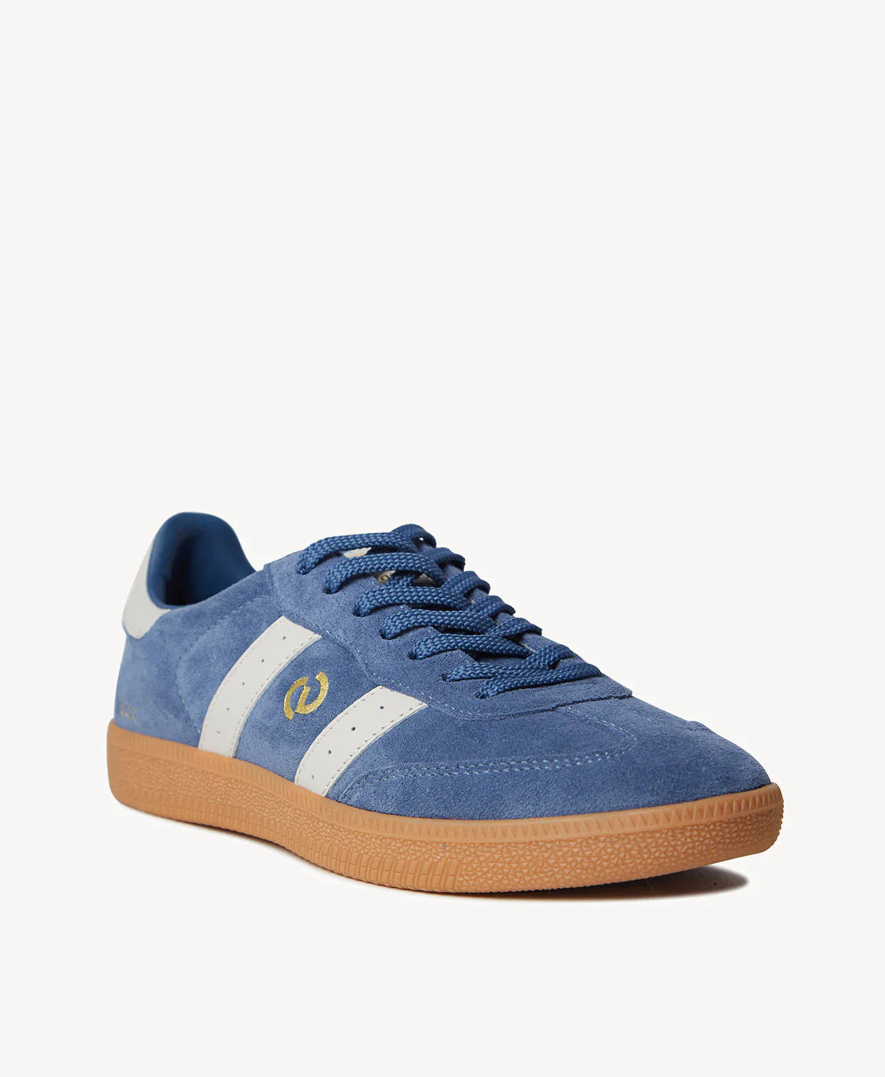 GOODSOLE 2001 Parallel Peacock Blue Suede/Bone Leather