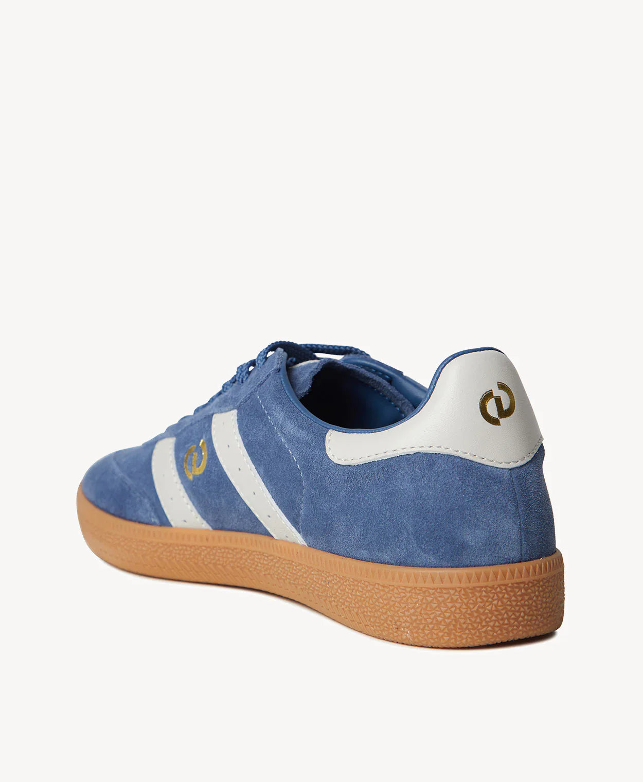 GOODSOLE 2001 Parallel Peacock Blue Suede/Bone Leather