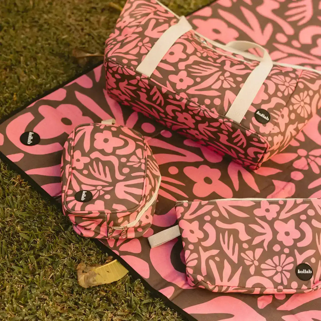 Picnic Mat - Peach Bloom