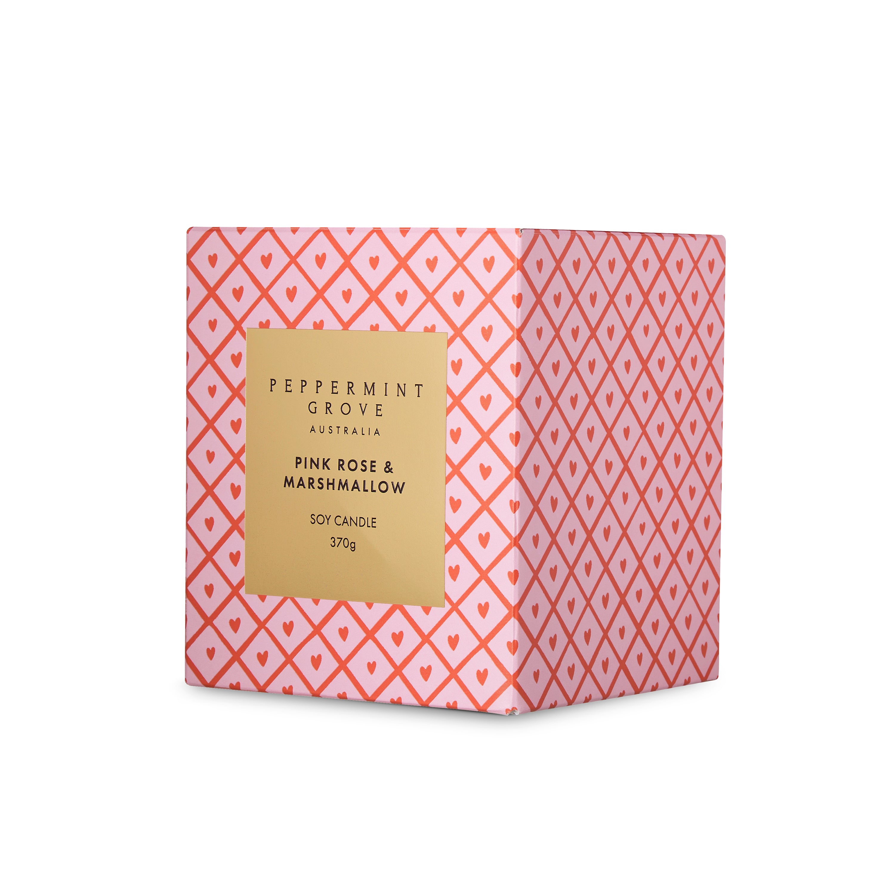 Pink Rose and Marshmallow Soy Candle 370G - Limited Edition