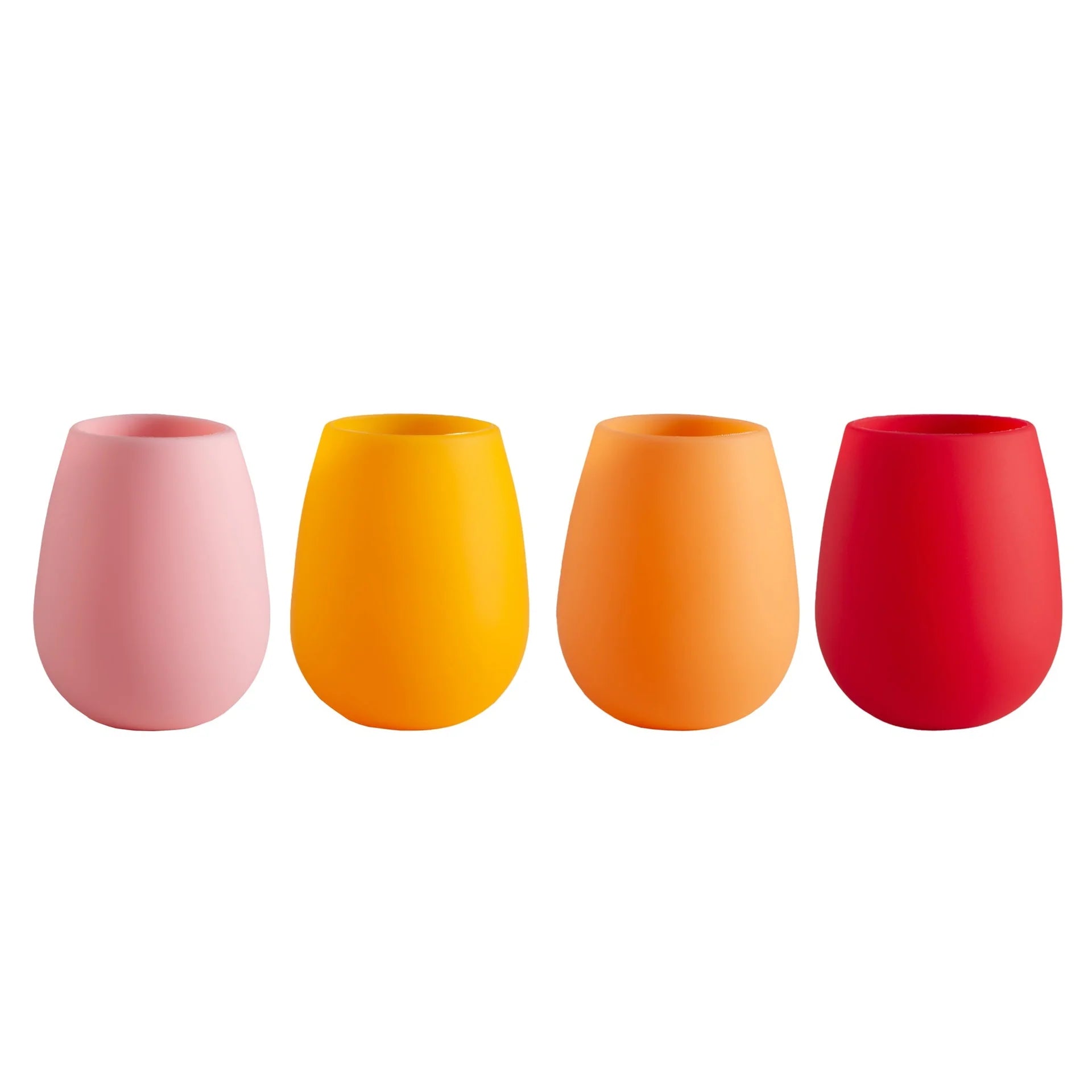 Fegg - Silicone Unbreakable Glasses - Sunset - Set of 4
