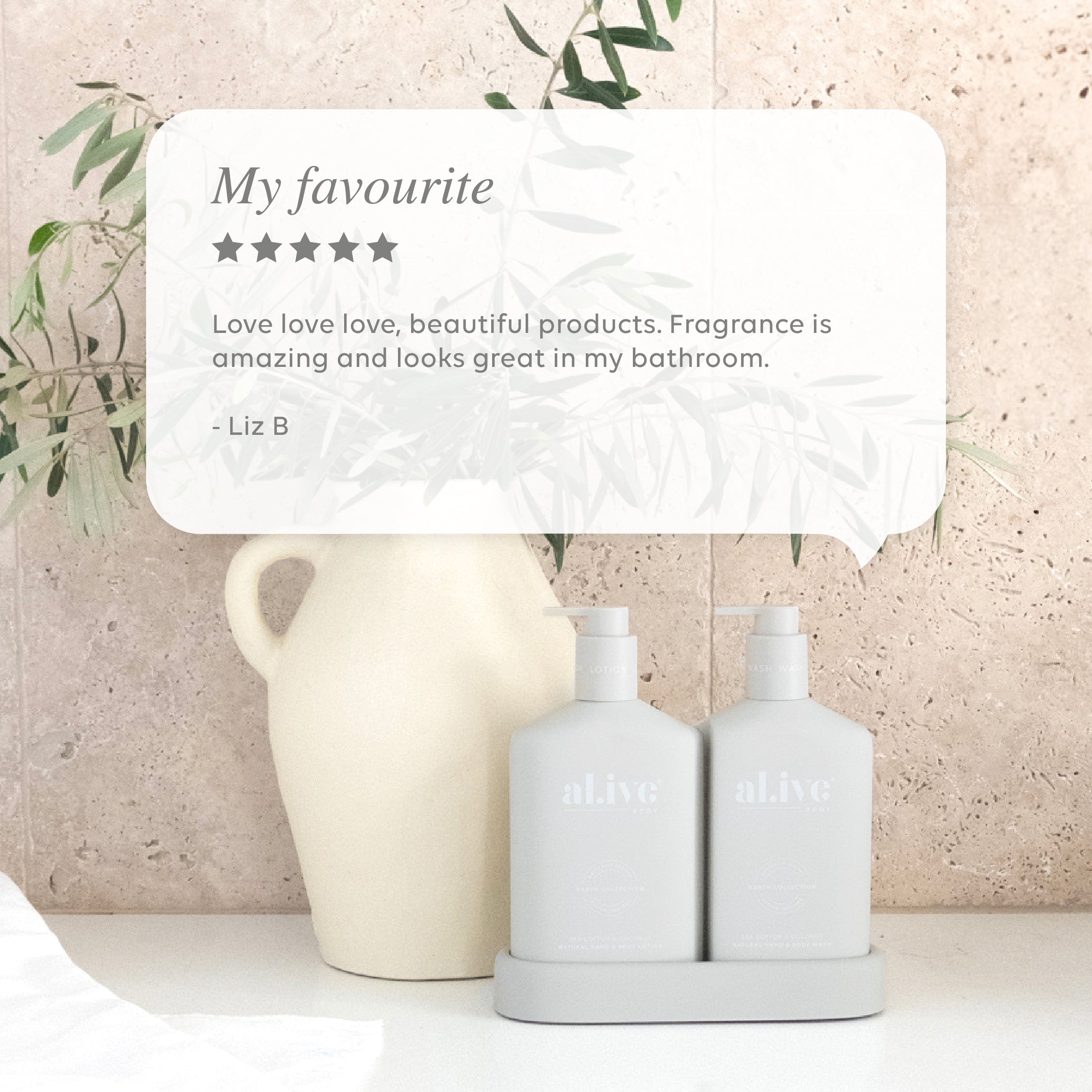 AL.IVE Wash and Lotion Duo - Sea Cotton and Coconut