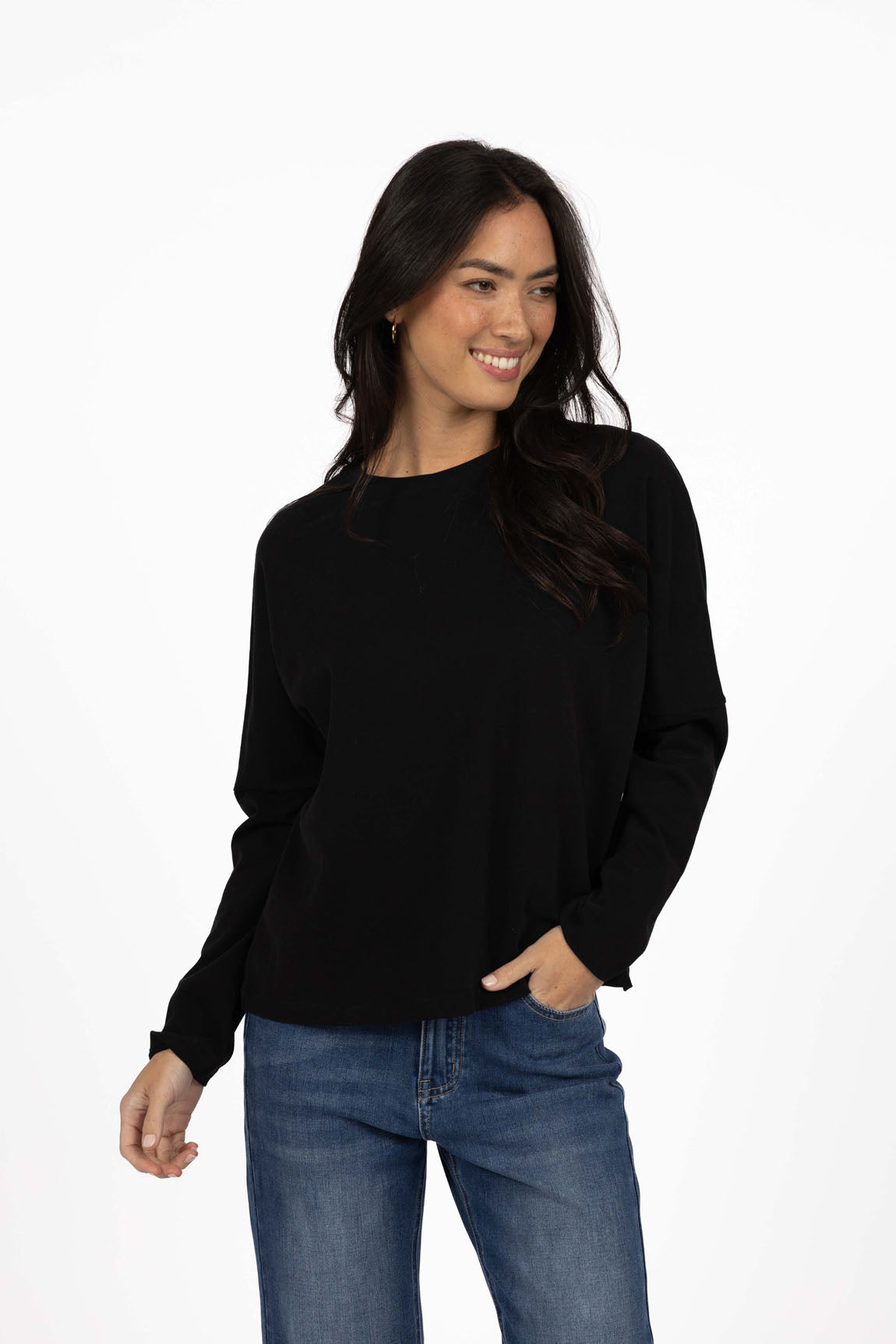 Wildfire Long Sleeve Tee - Black