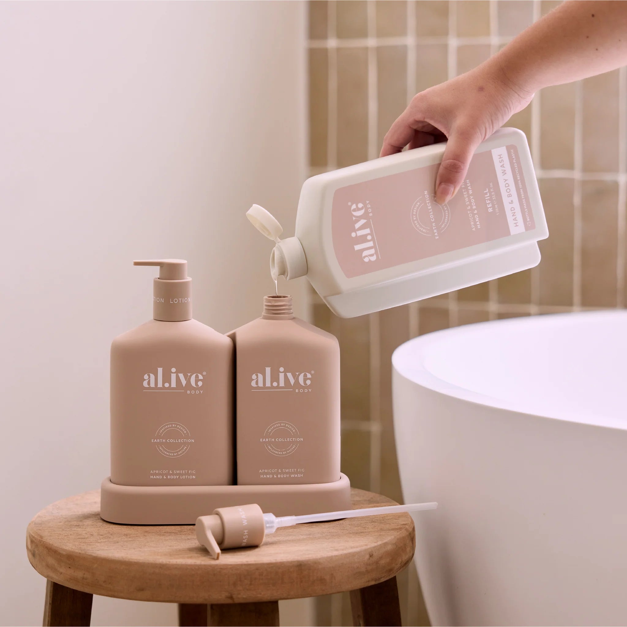 AL.IVE Wash Refill - Apricot and Sweet Fig