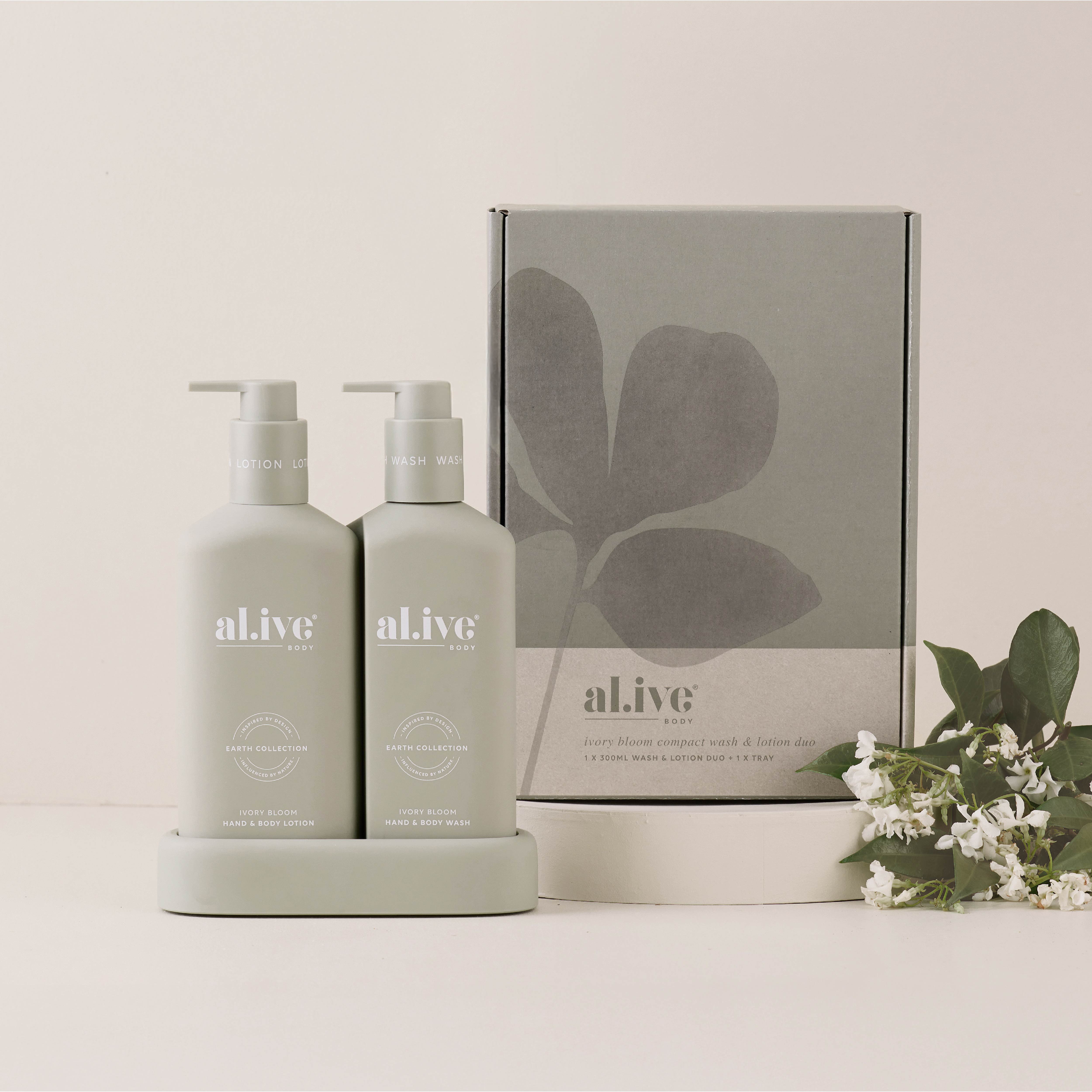AL.IVE Compact Wash and Lotion Duo - Ivory Bloom