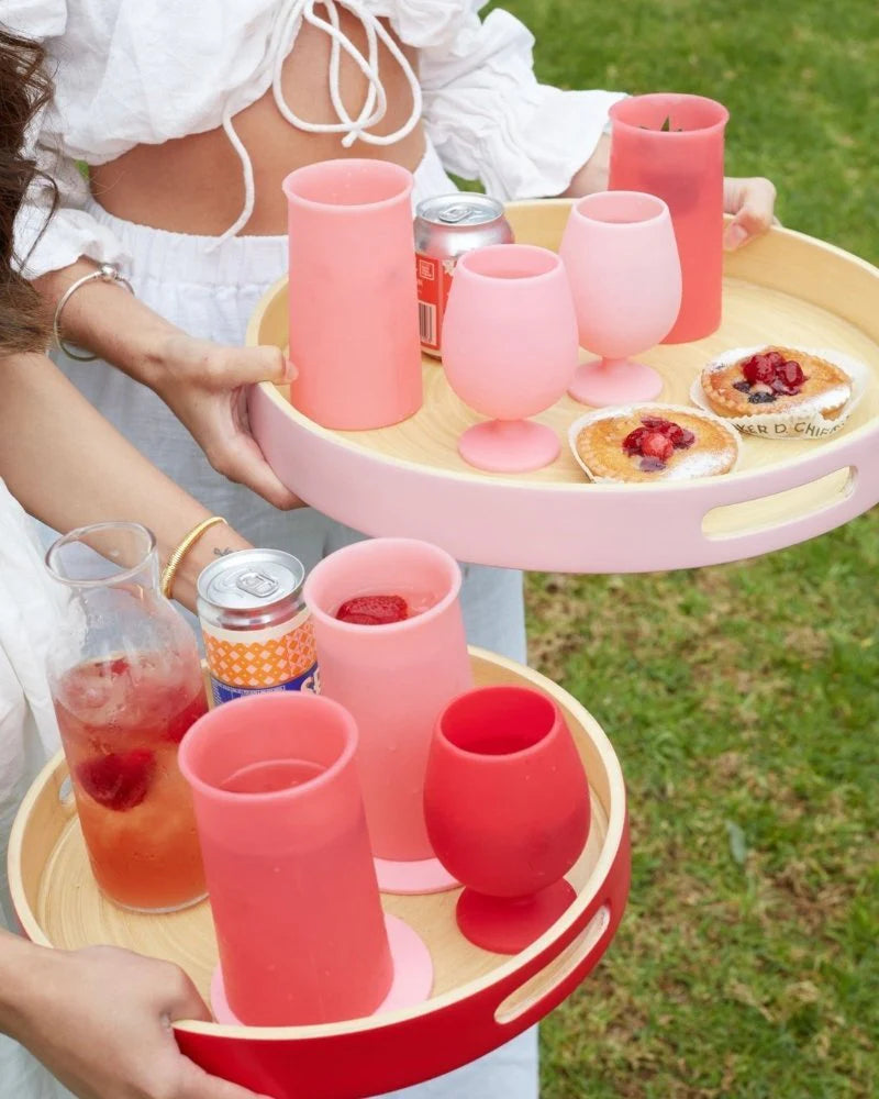 Sebss Large - Biodegradable Bamboo Tray - Blush