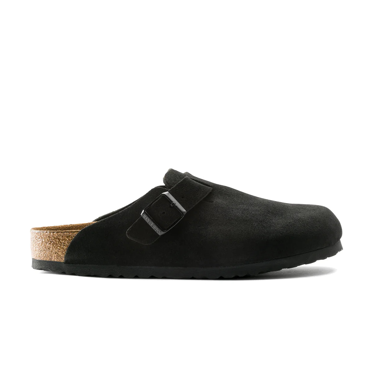 Birkenstock Boston SFB Black Suede Leather - Narrow