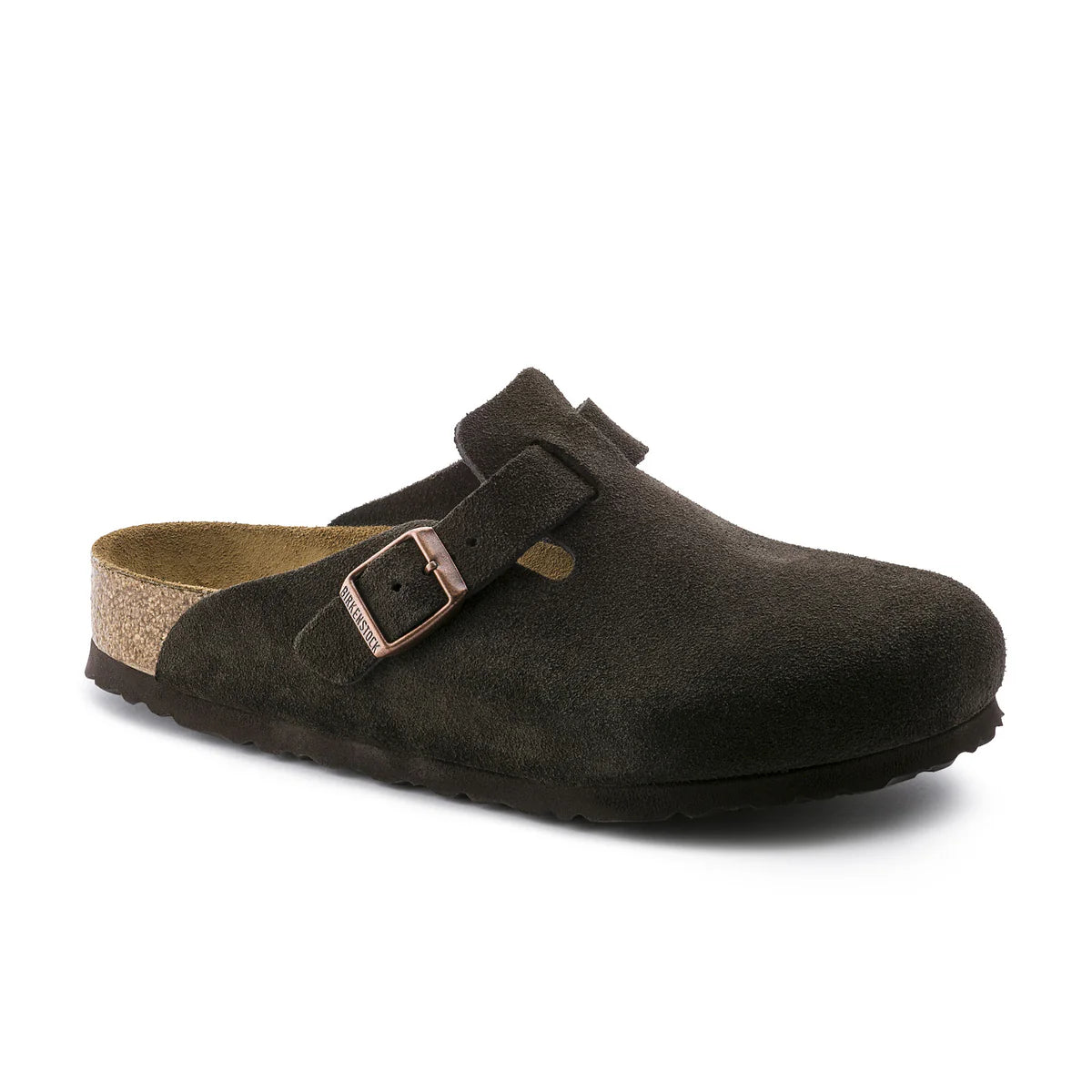 Birkenstock Boston SFB Mocca Suede Leather - Narrow