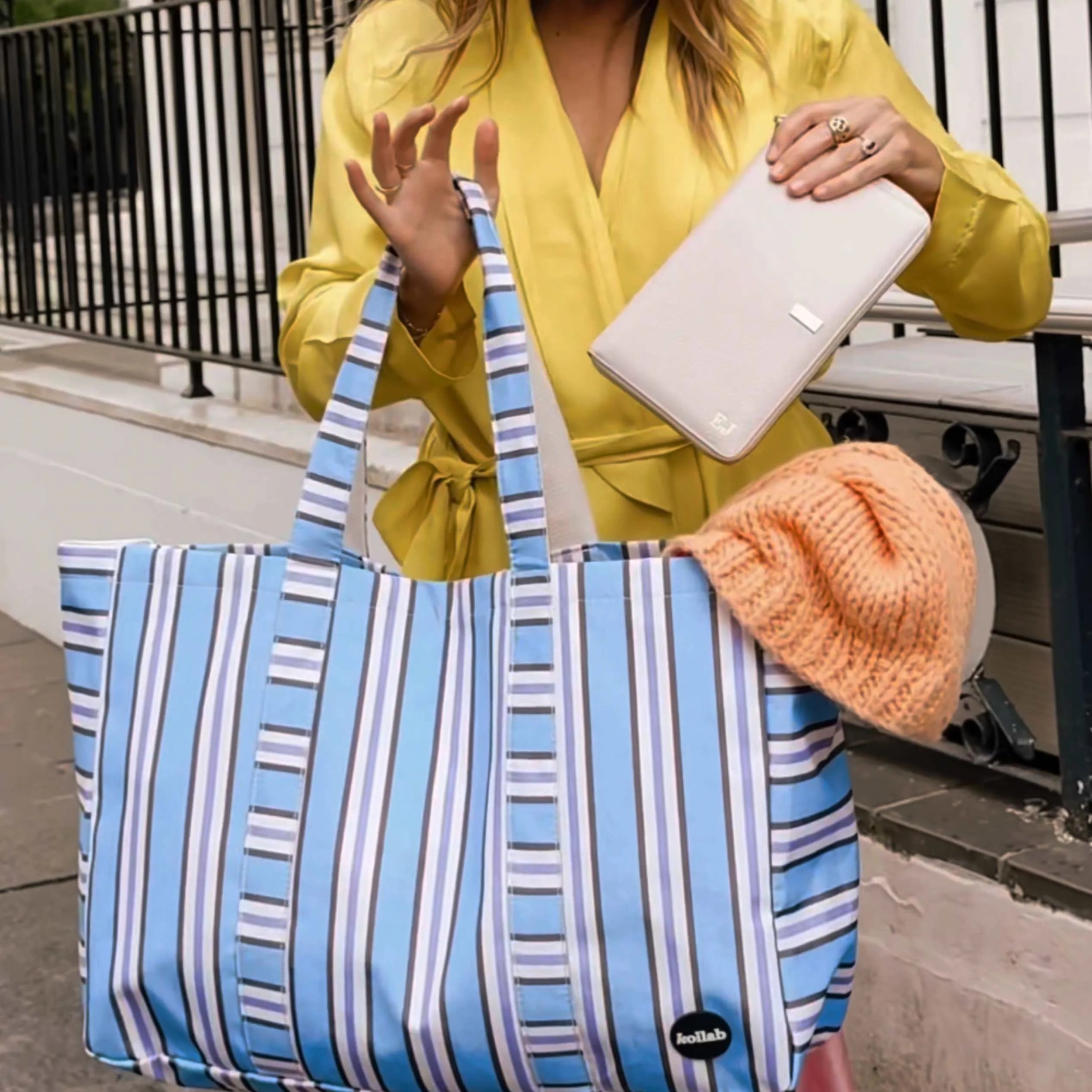 Carryall Cargo - Chocolate Blue Stripe