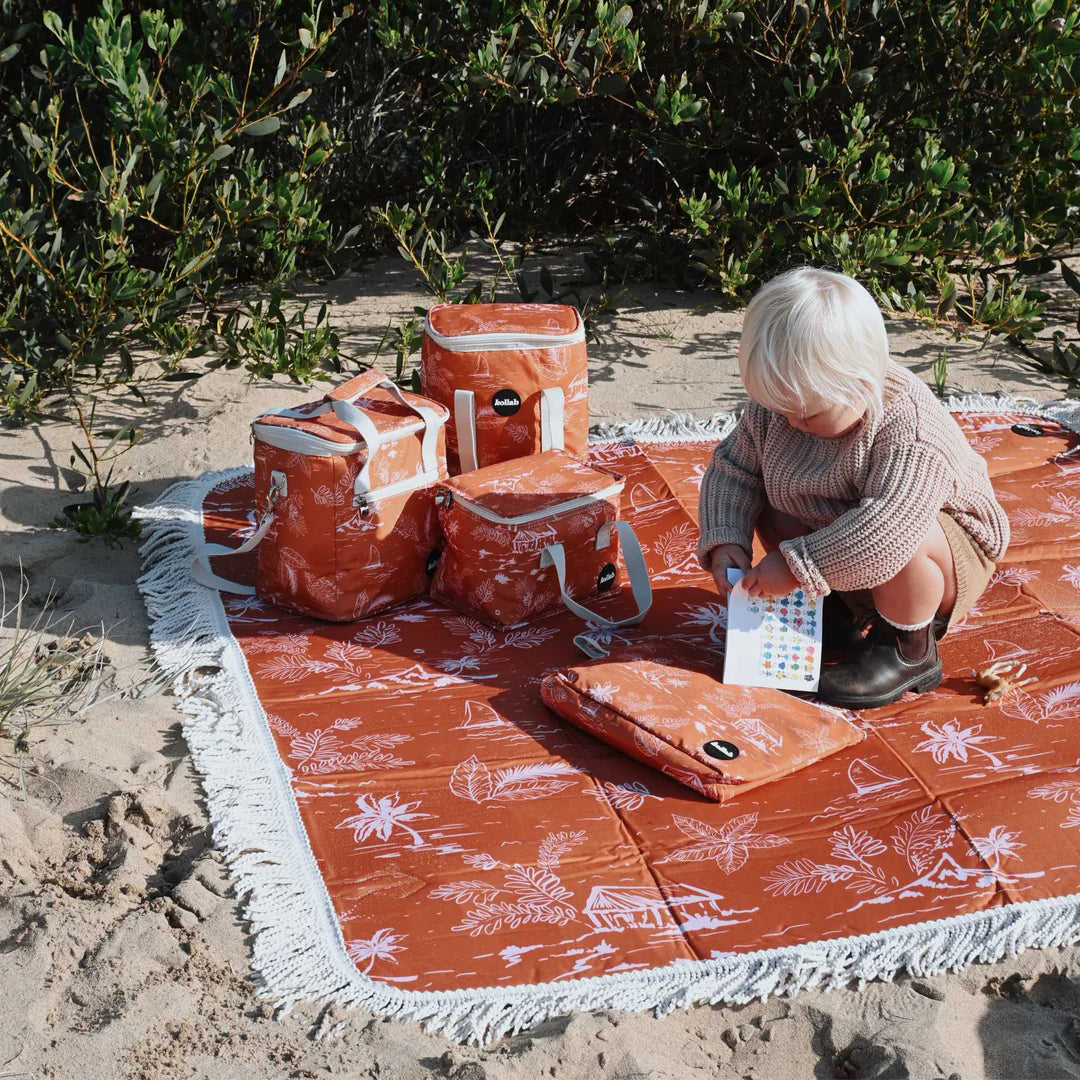 Fringed Medium Picnic Mat - Coastal Haven