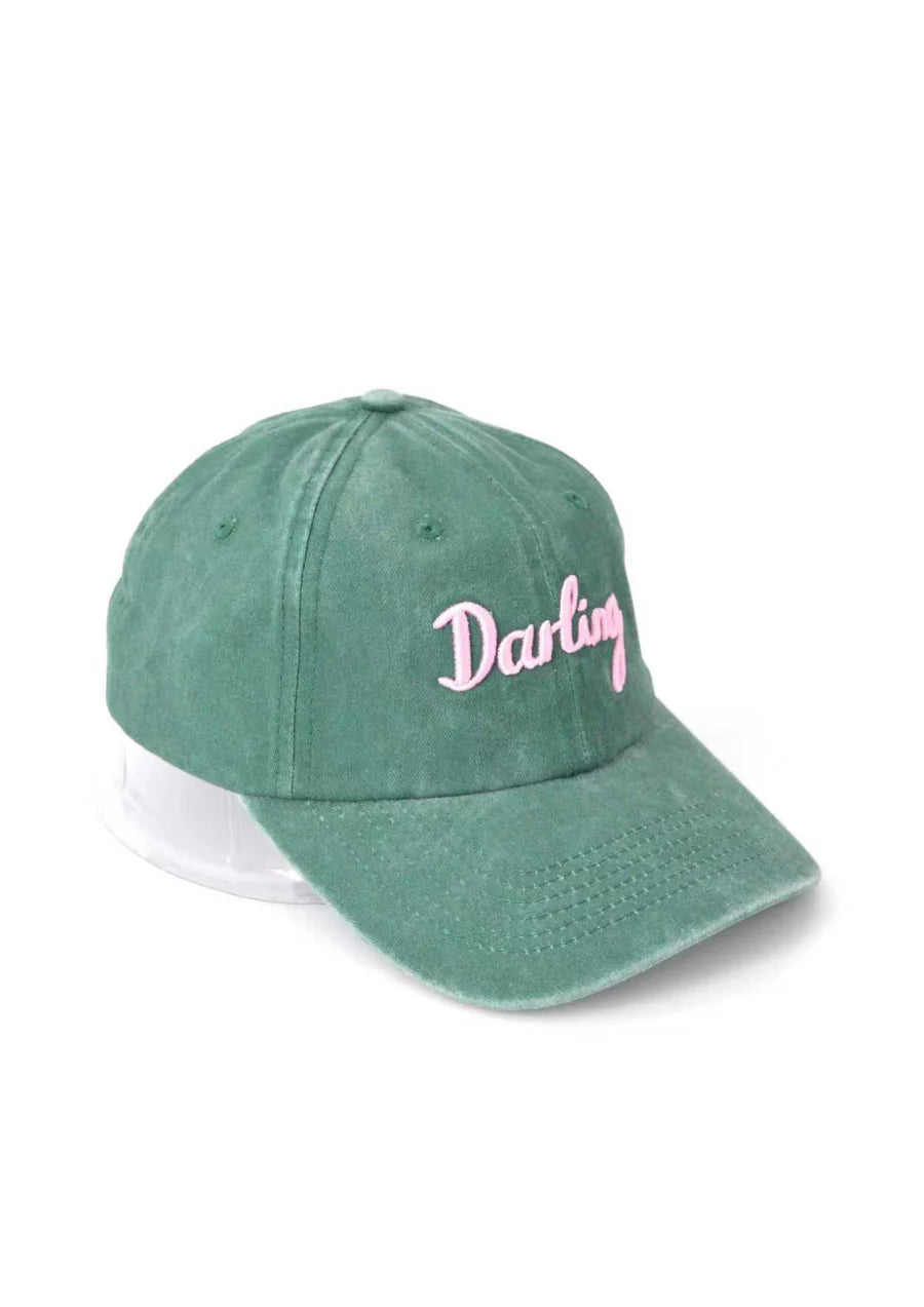 FAR MER Vintage Wash Darling Cap - Green