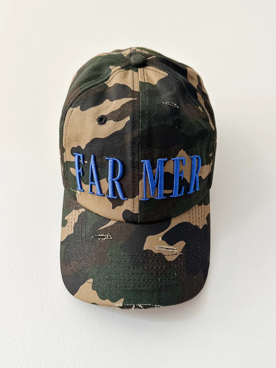FAR MER Distressed Camo Cap