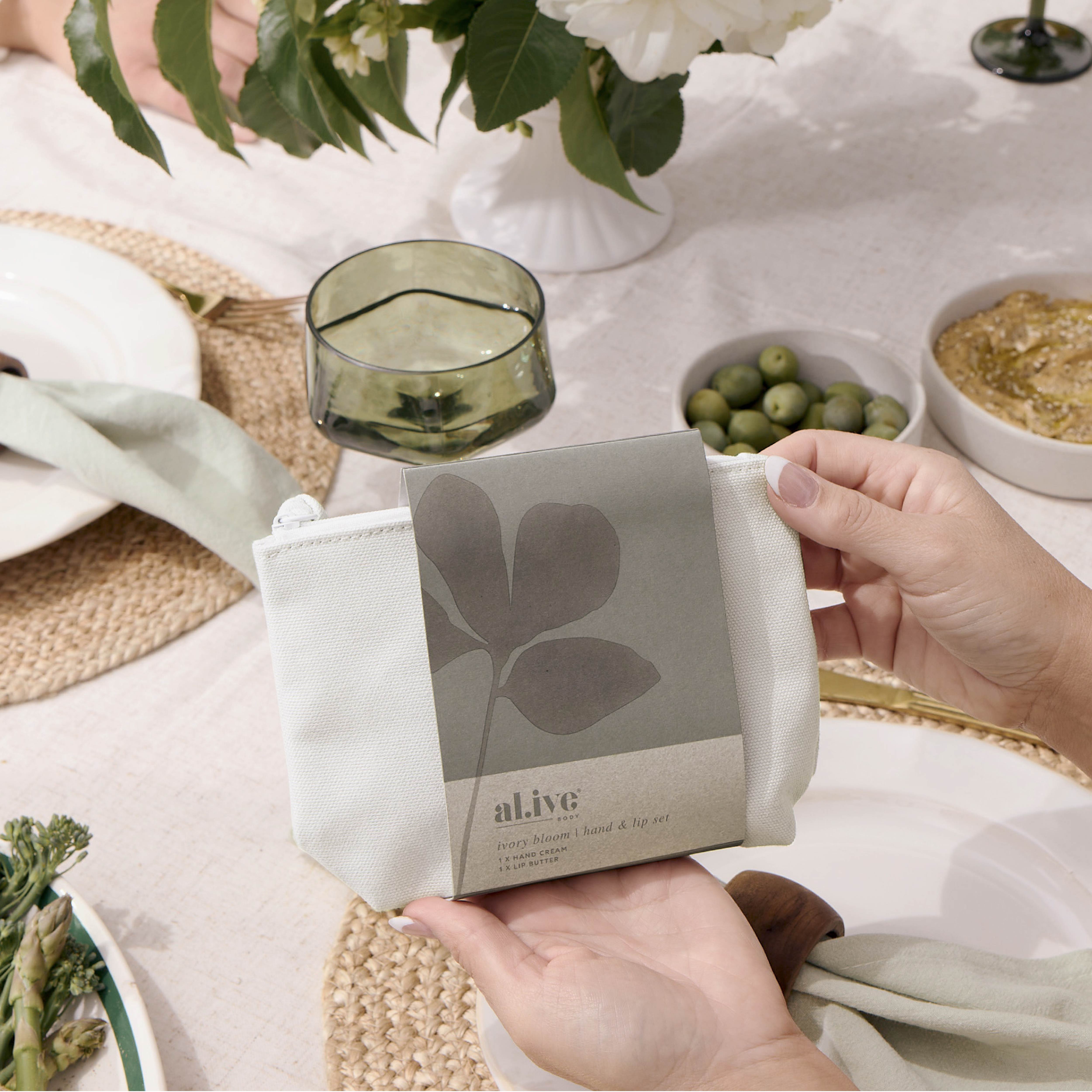 AL.IVE Hand and Lip Set - Ivory Bloom