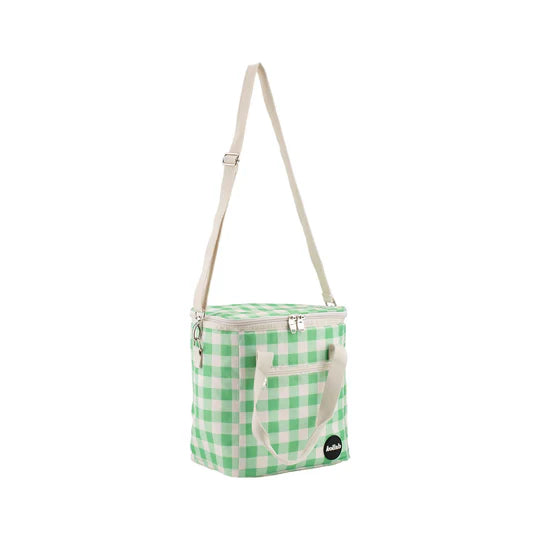 Mini Cooler Bag - Kelly Green Check