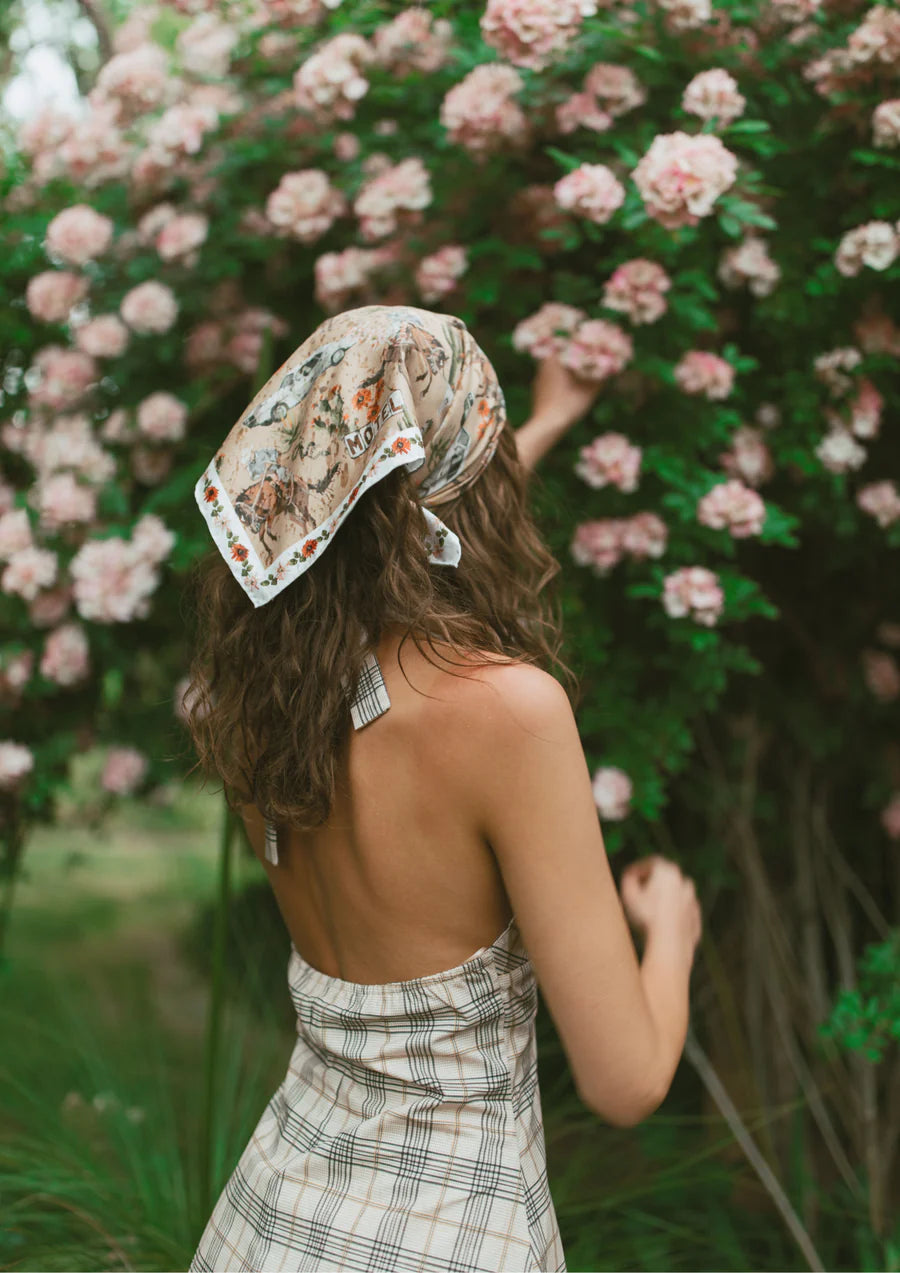 FAR MER No Mans Land Cotton Bandana Scarf