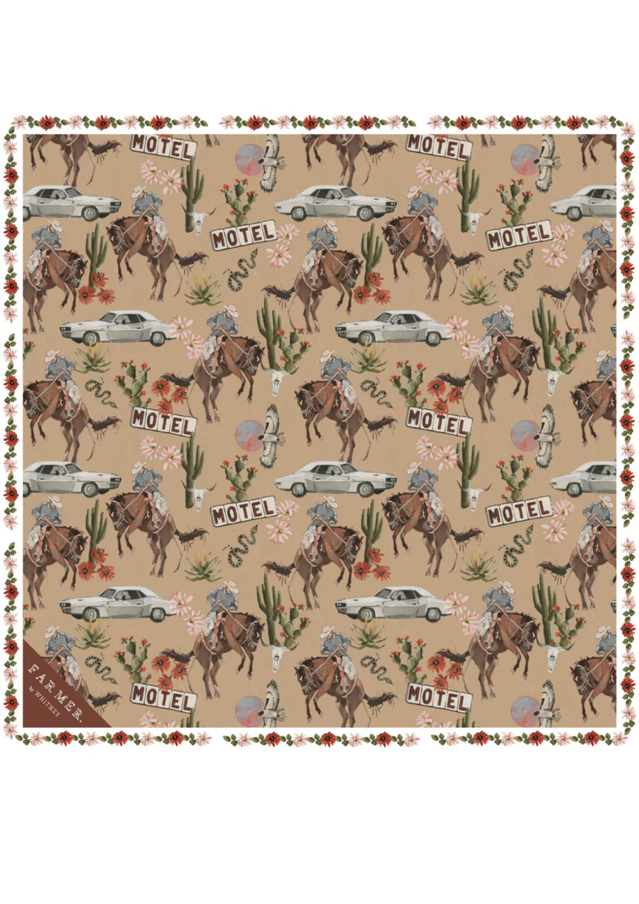 FAR MER No Mans Land Cotton Bandana Scarf