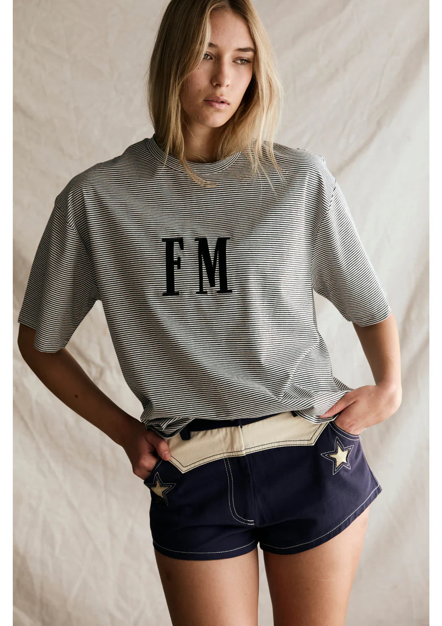 FAR MER Oversize Stripe Tee