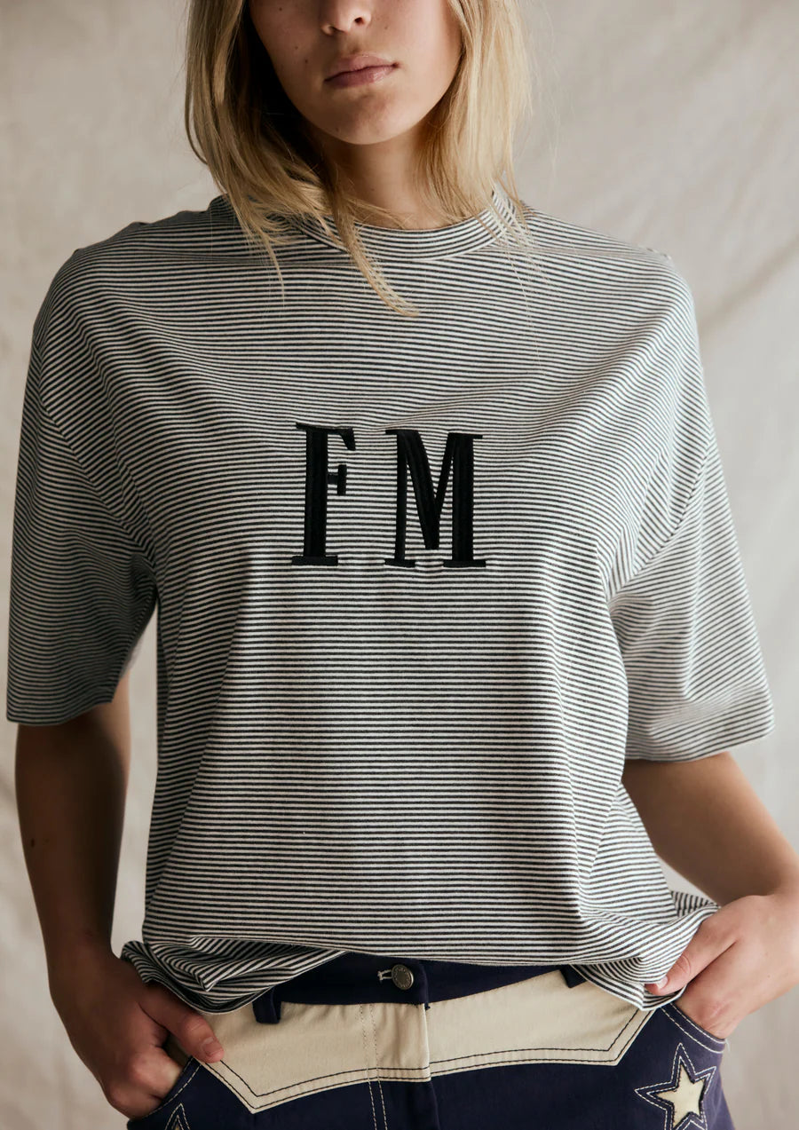FAR MER Oversize Stripe Tee