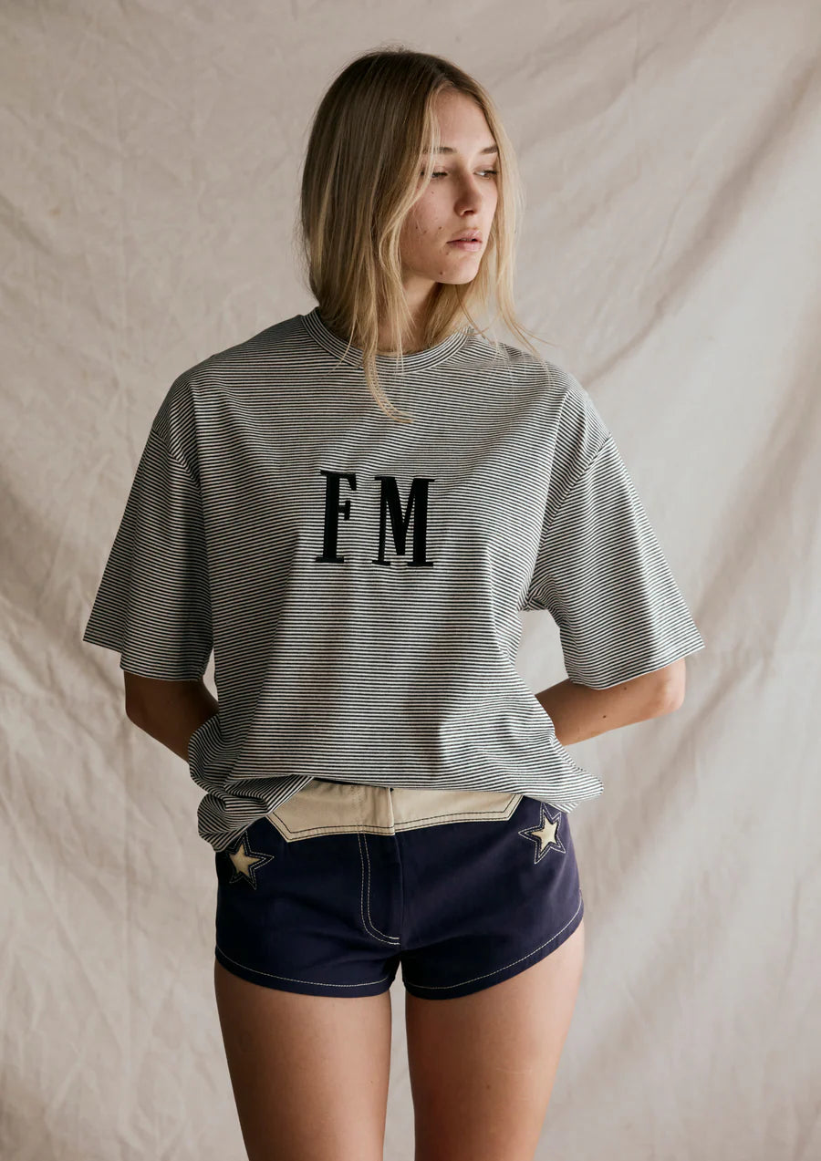 FAR MER Oversize Stripe Tee