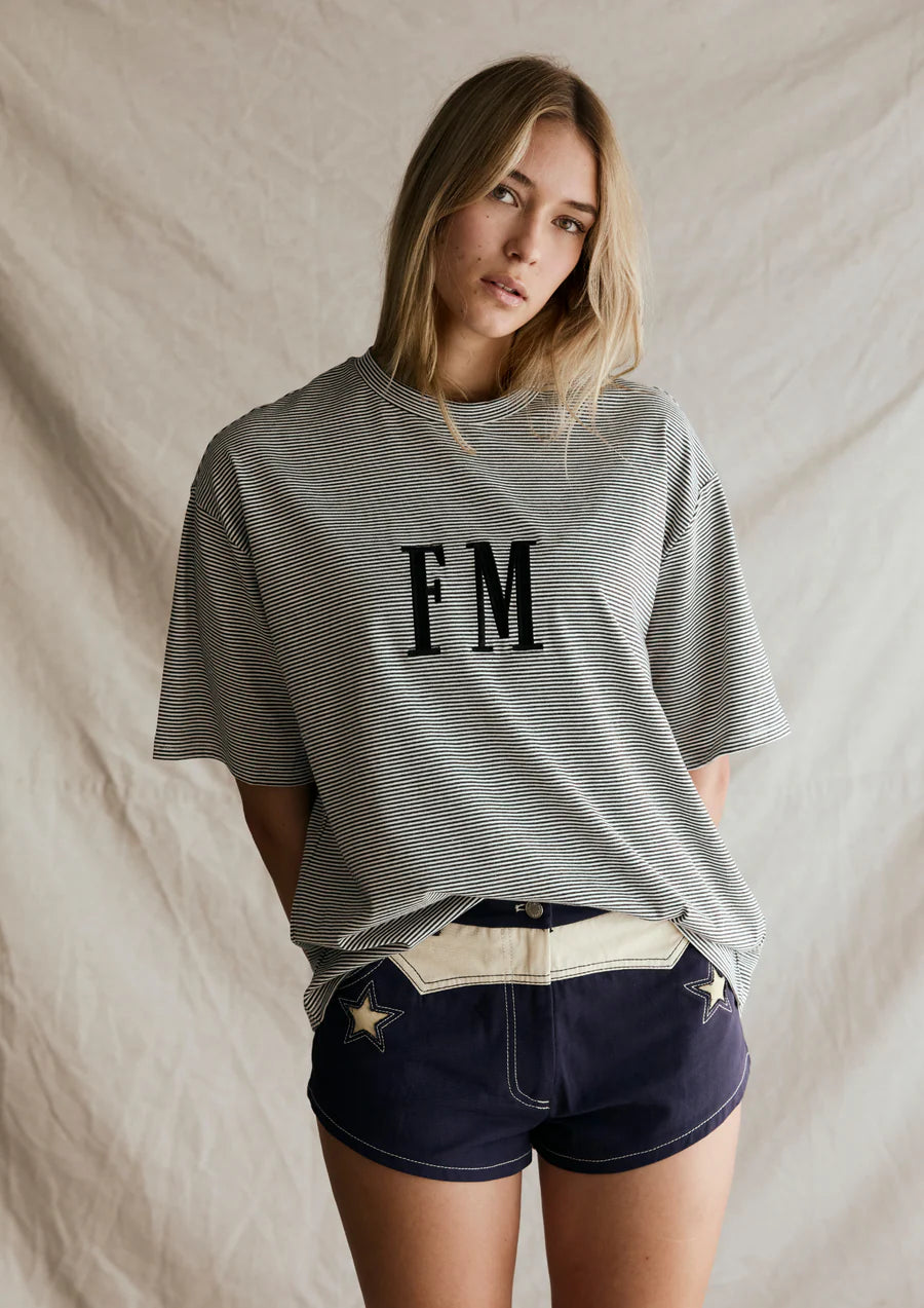 FAR MER Oversize Stripe Tee